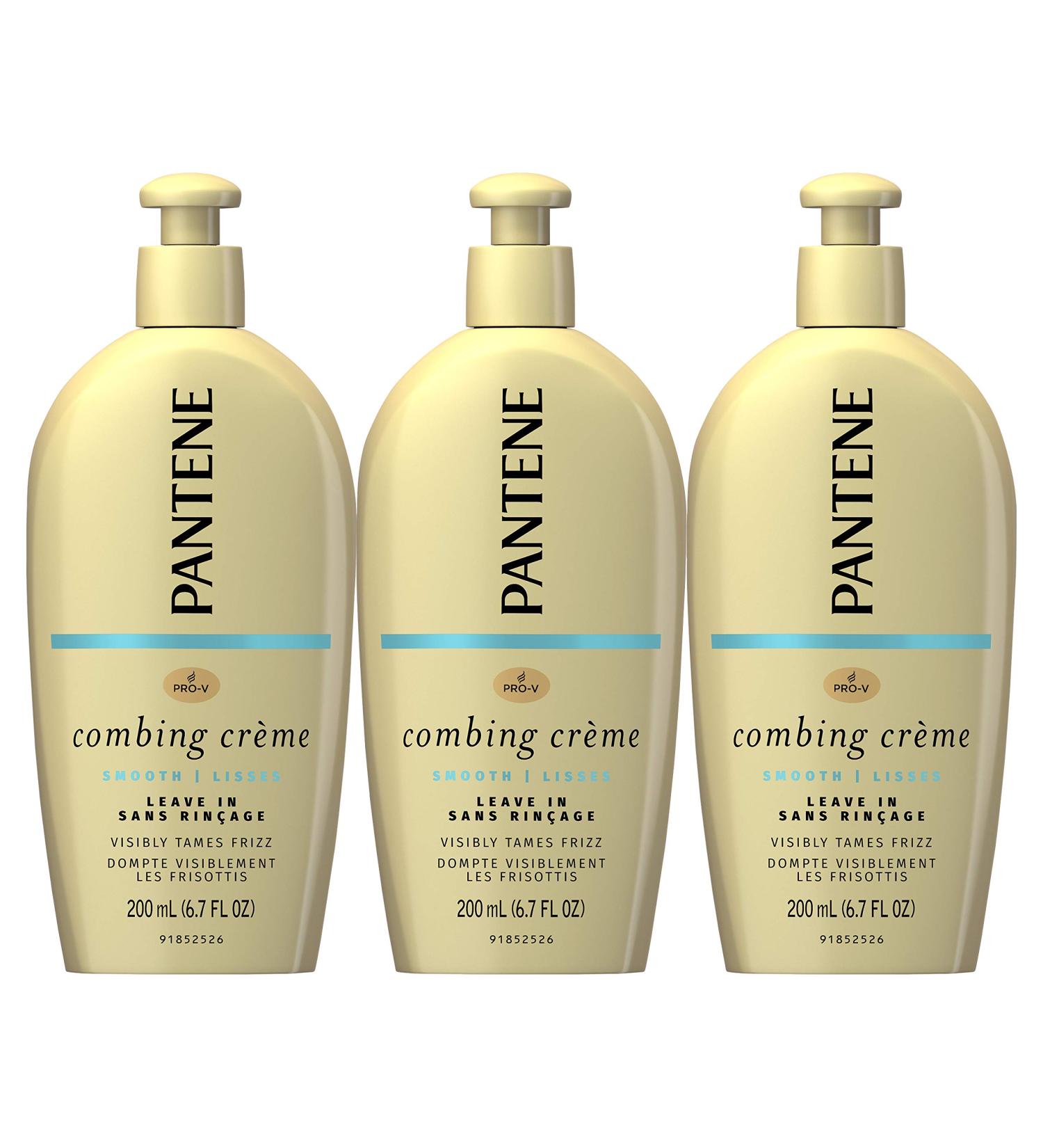 Pantene Pro-V Combing Cream Triple Pack - Tame Frizz, Block Humidity, 6.7 Fl Oz Each - Buy Online on GoSupps.com