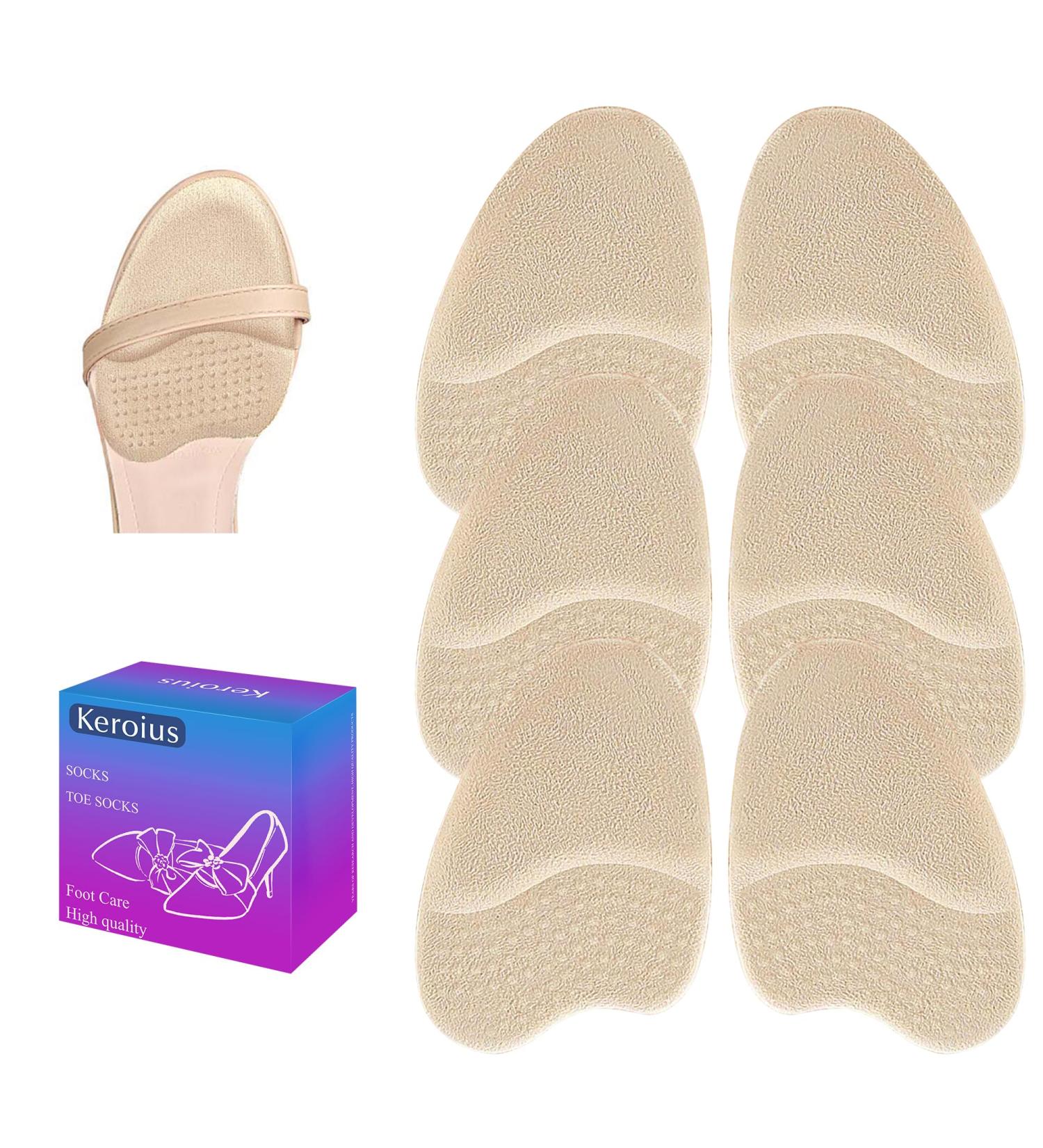 3 Pair Metatarsal Pads for High Heels | Comfort Insoles & Foot Cushions for Pain Relief | Morton's Neuroma & Forefoot Pads - Beige - Buy Online on GoSupps.com