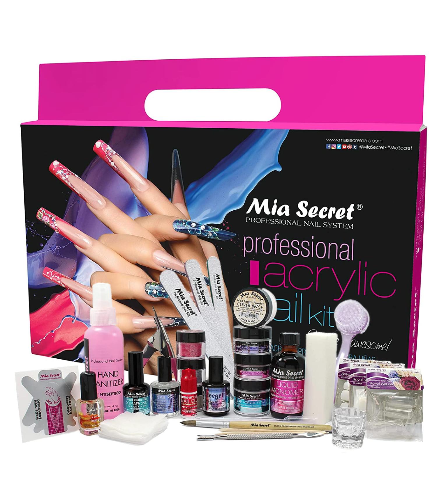 Mia Secret Professional Acrylic Nail Kit for Beginners - Complete Nail Kit with Everything Included - Buy Online on GoSupps.com