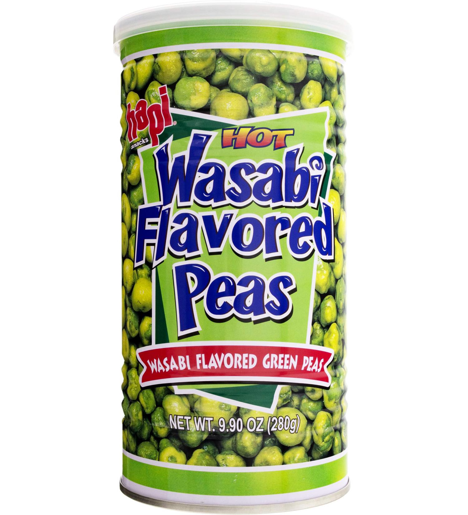 Shop Hapi Hot Wasabi Peas - 9.9 oz Tins (Pack of 4) | Spicy Snack Delight - Buy Online on GoSupps.com
