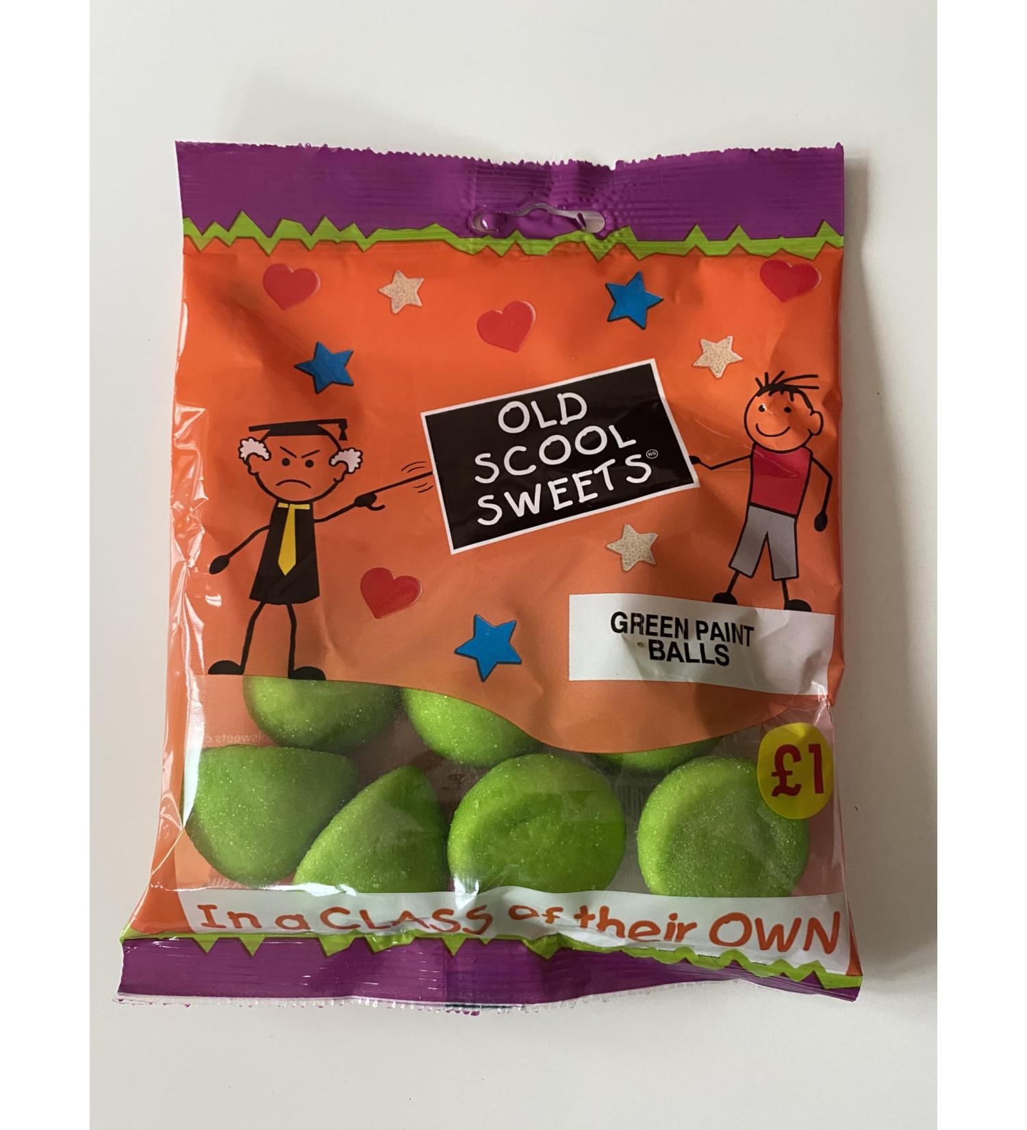 Green Paint Balls 50 x 60g Bags 1 Bag Range Sugar Coated Marshmallow Paintballs  - Buy Online on GoSupps.com