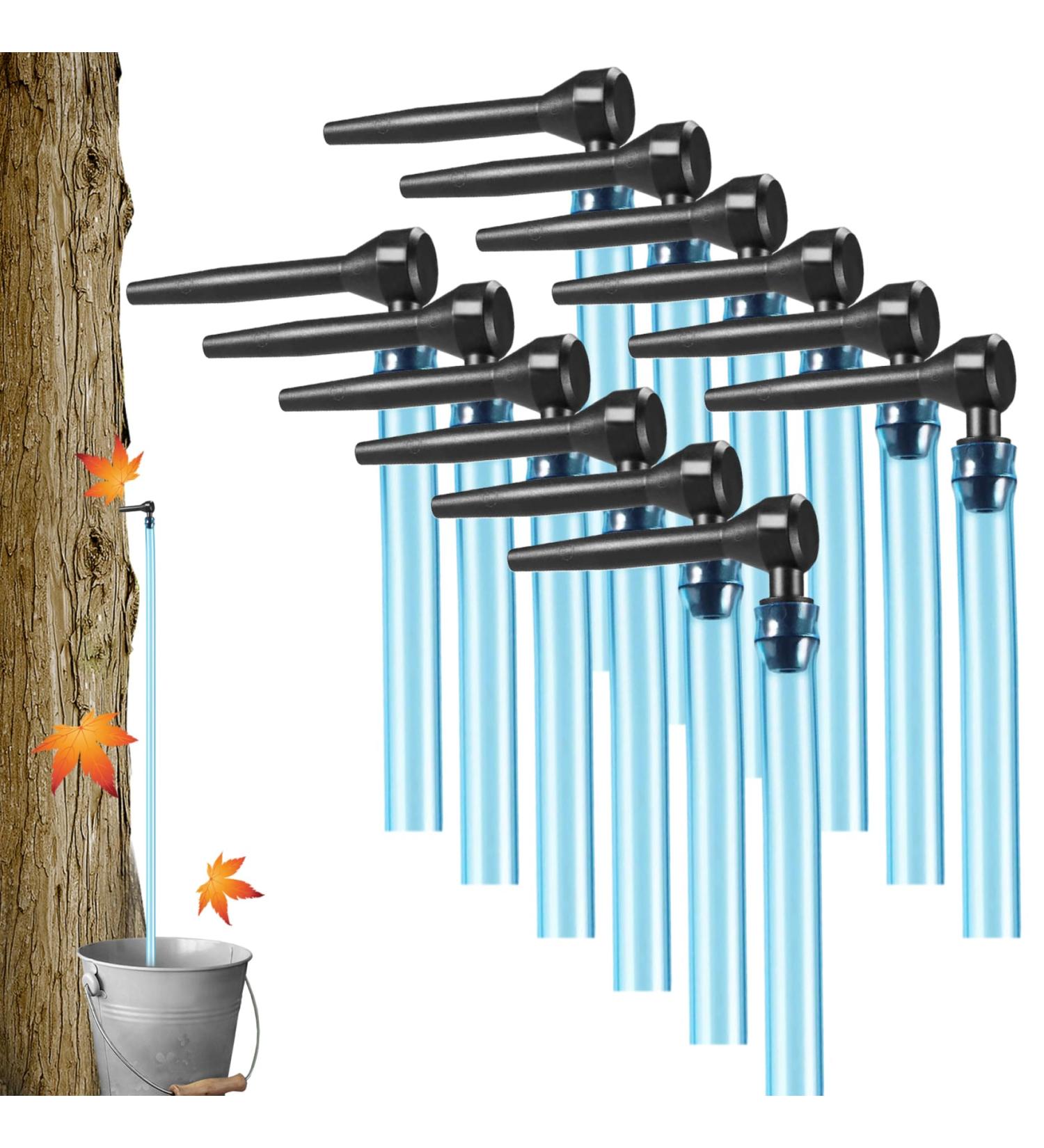 NIDONE Maple Syrup Tapping Kit Maple Taps Set with 24in Tubes 12 Set Food Grade Non-slip Maple Syrup Tapping Kit L-shaped Tree Taps for Syrup Maple Syrup Supplies - Buy Online on GoSupps.com