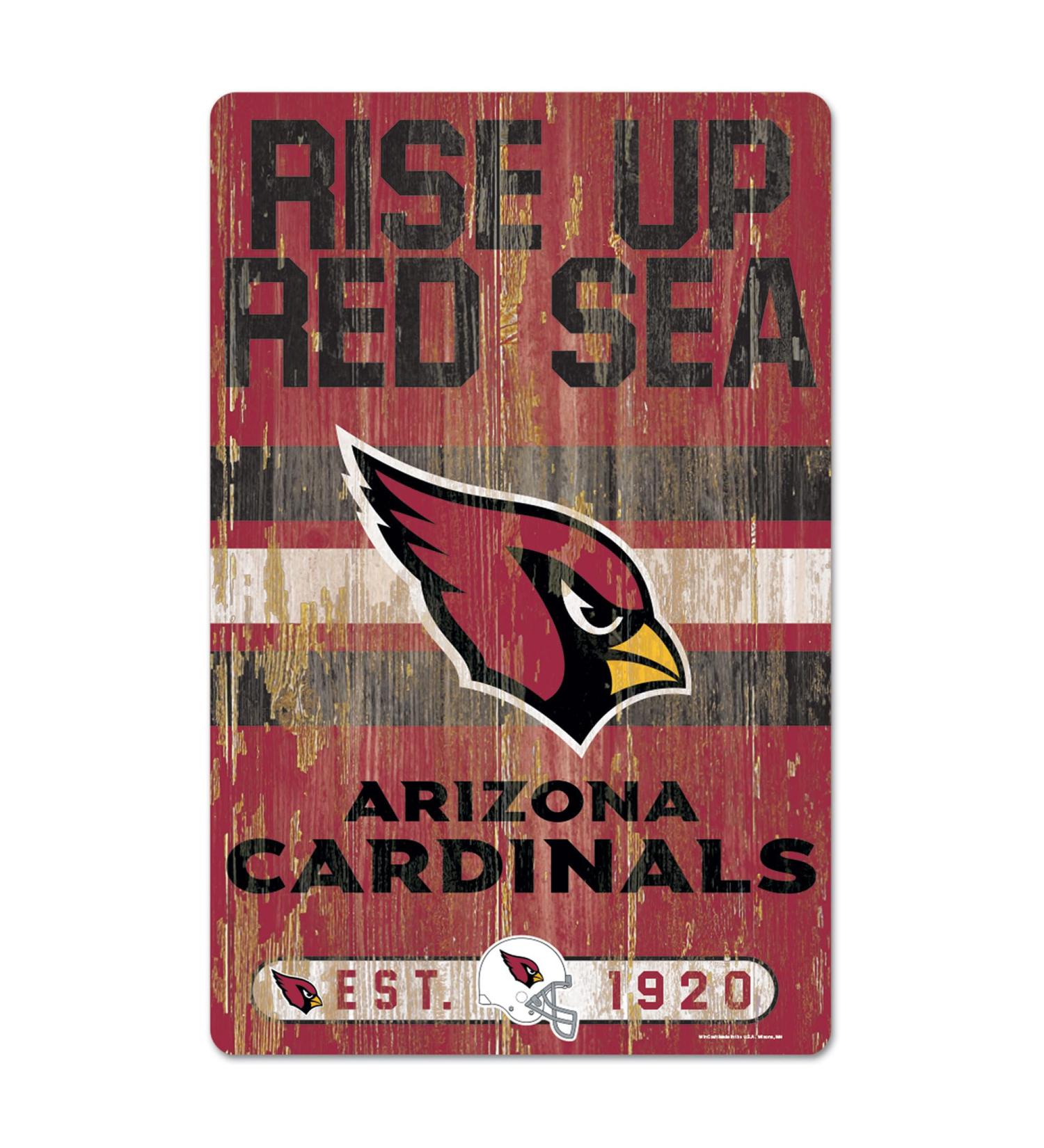 Wincraft NFL Arizona Cardinals Slogan Wood Sign