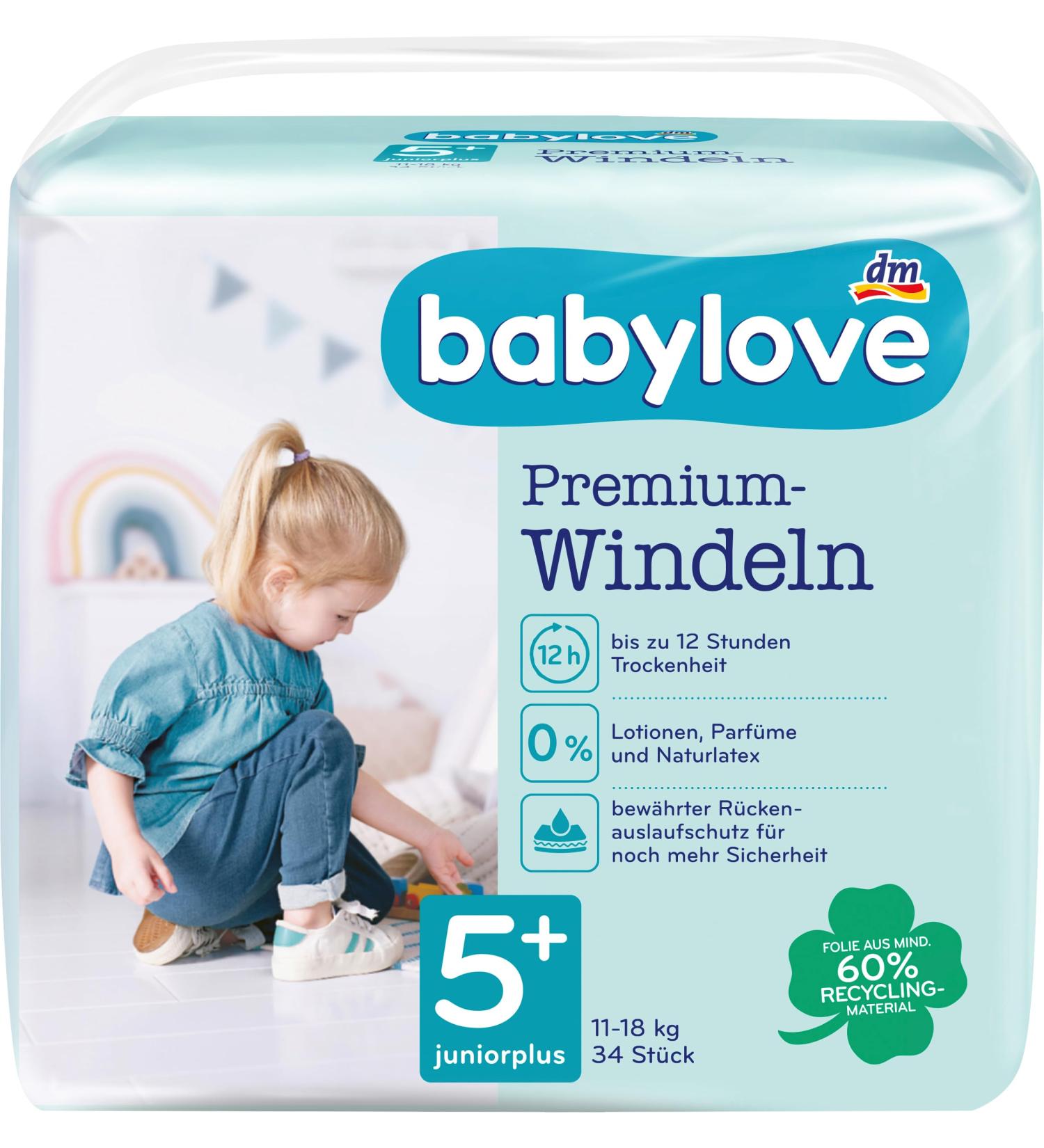 Babylove wet wipes and co (pack of 2 premium diapers size 5+) Pack of 2 premium diapers size 5+