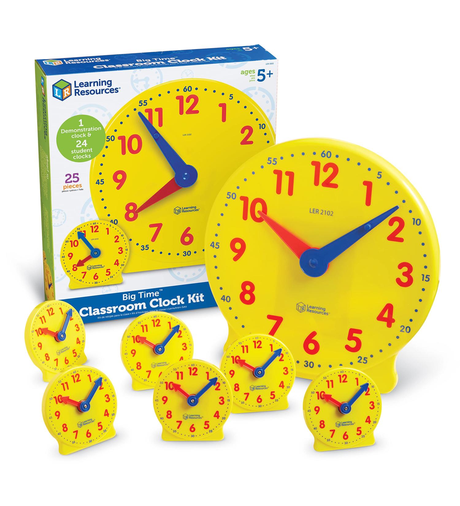 Buy Learning Resources Big Time Classroom Clock Set - Enhance Time-Telling Skills | Fast International Shipping - Buy Online on GoSupps.com