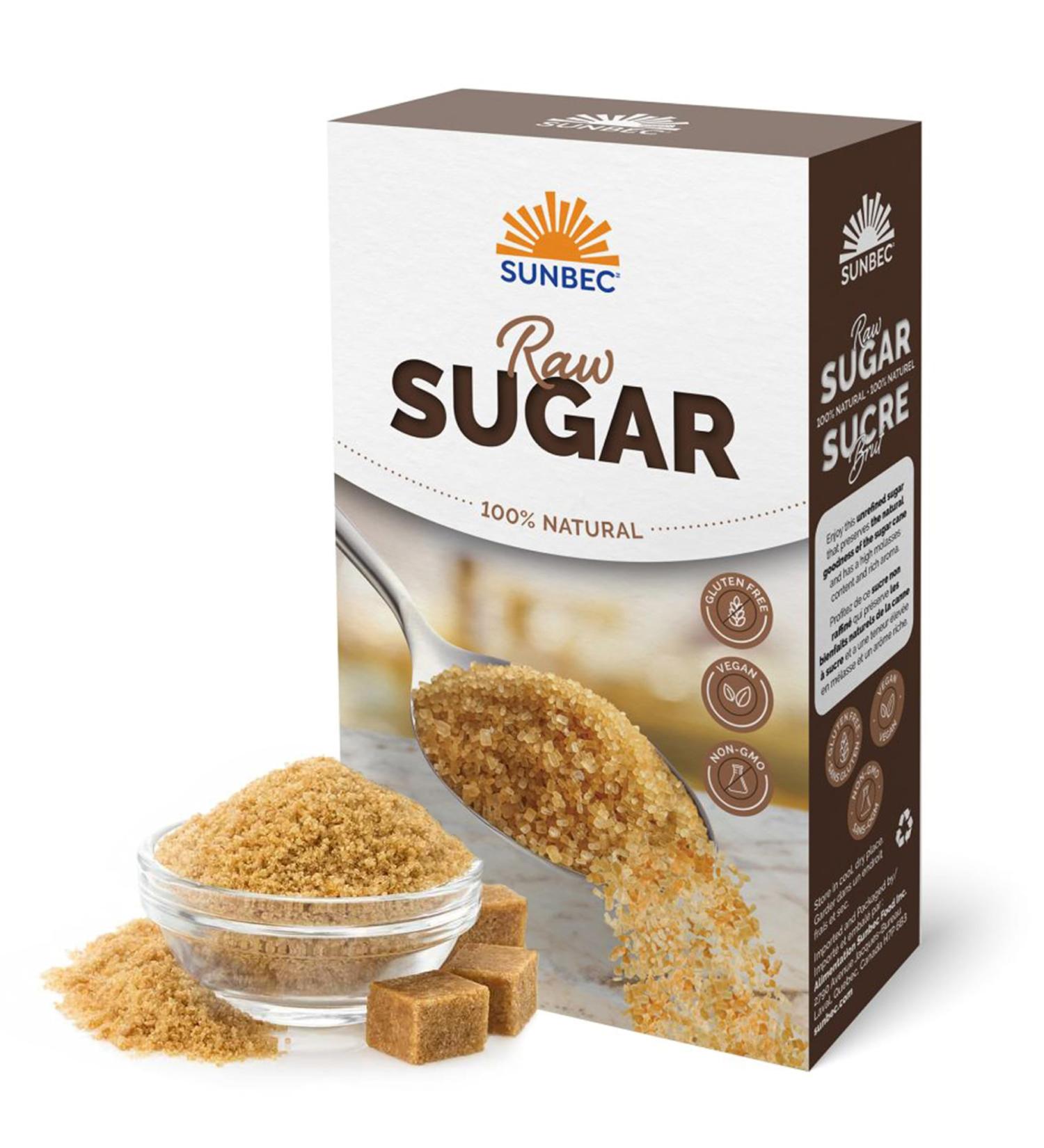 Sunbec Raw Sugar 100% Natural Brown Sugar- Kosher Certified - 500 g (Pack of 1) (Package May Vary) - Buy Online on GoSupps.com