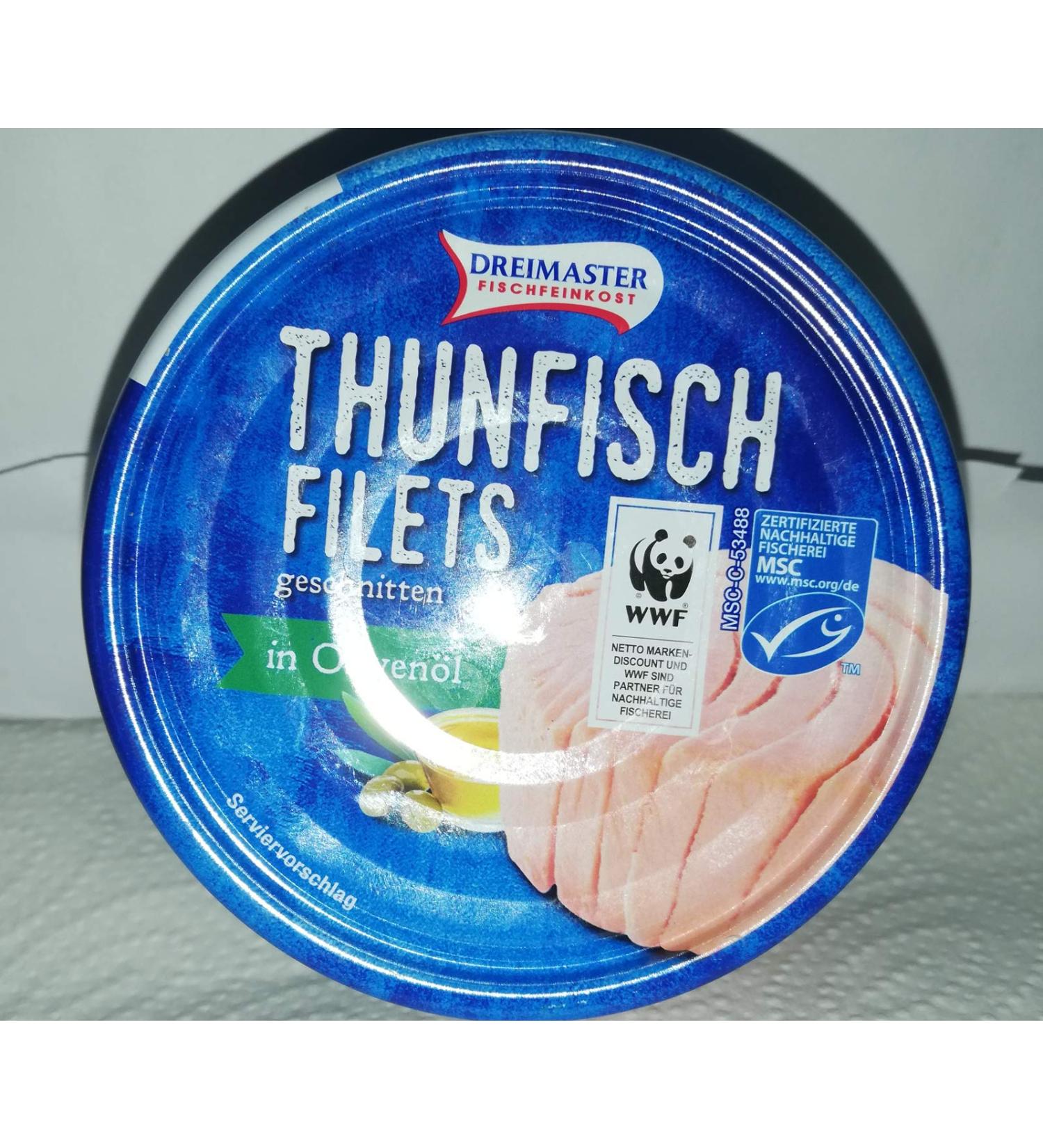 Dreimaster Tuna Fillets in Olive Oil - 2 x 195g Cans | Premium International Shipping - Buy Online on GoSupps.com