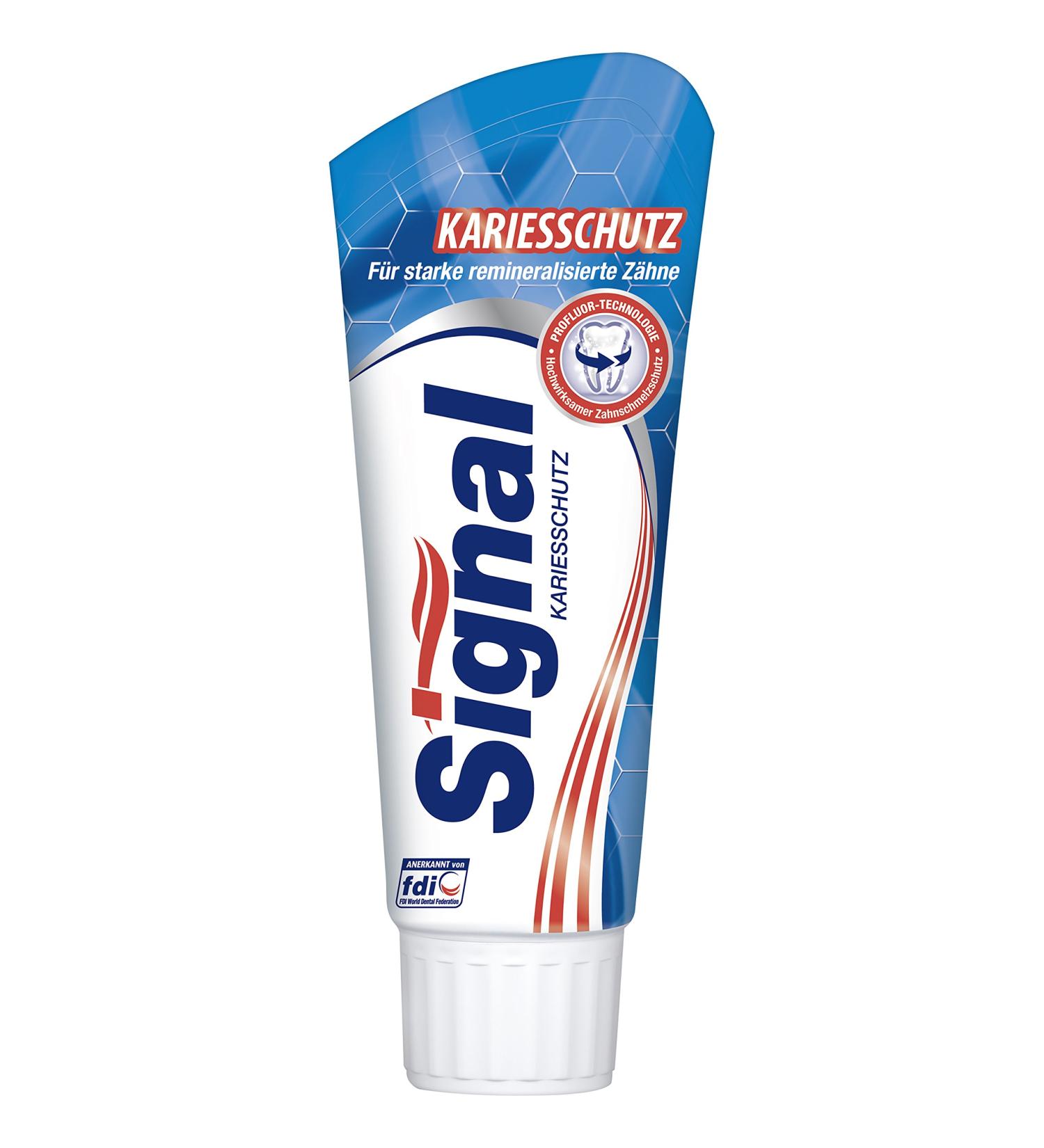 Signal Toothpaste Caries Protection 75ml - Pack of 6 | Buy Online International Shipping Available - Buy Online on GoSupps.com