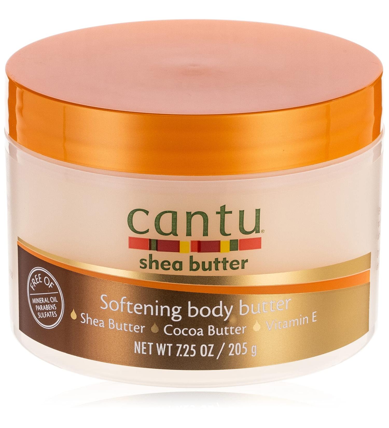 Cantu Shea Butter Softening Body Butter - 7.25 Ounce | Nourishing Moisturizer for Dry Skin | International Shipping Available - Buy Online on GoSupps.com