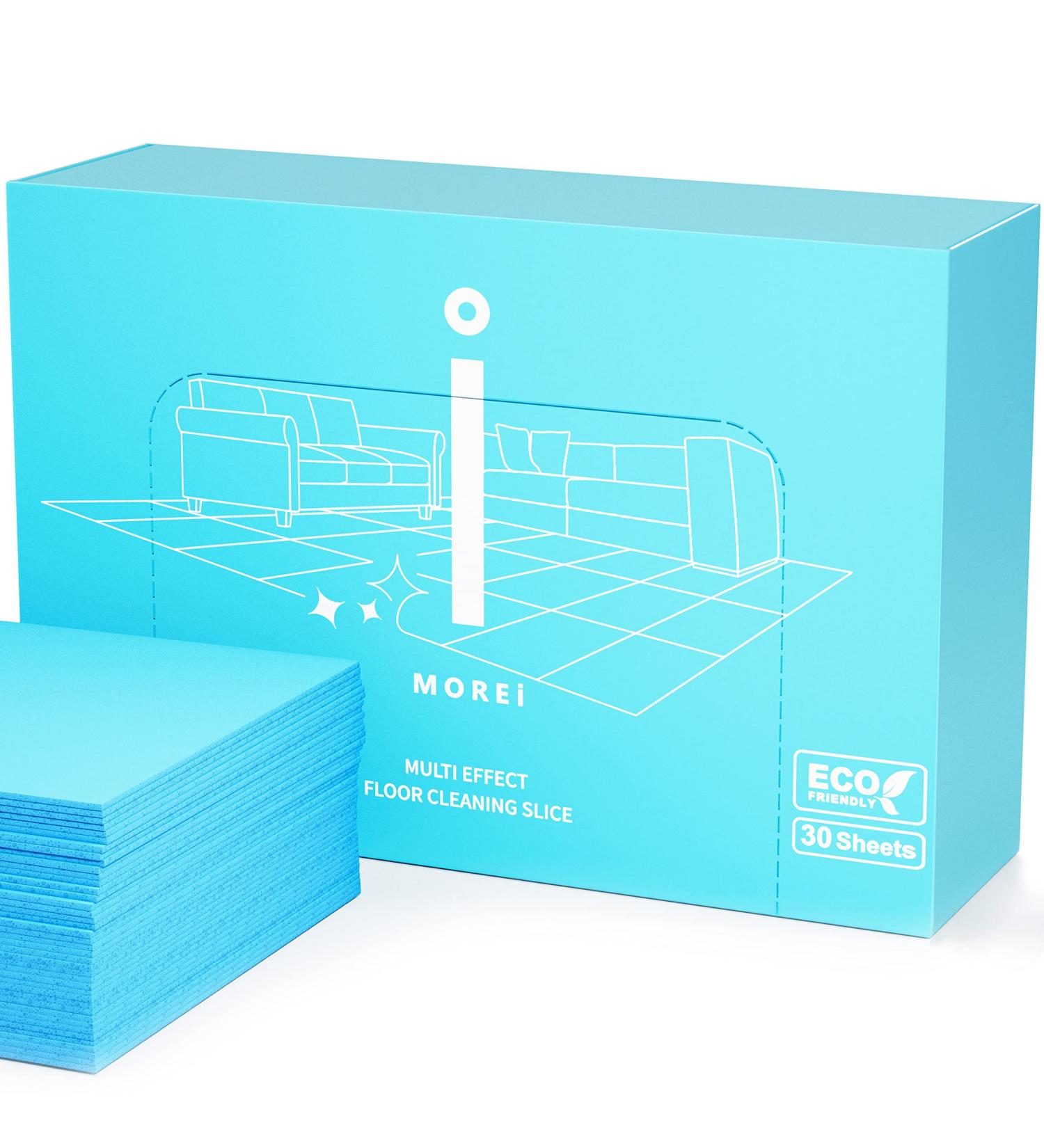 MOREi Multi-Effect Floor Cleaning Tablets - Fast-Drying, Fresh Scented Cleaning Sheets for Tiles, Hardwood, Glass, Marble & Laminate Floors - Buy Online on GoSupps.com