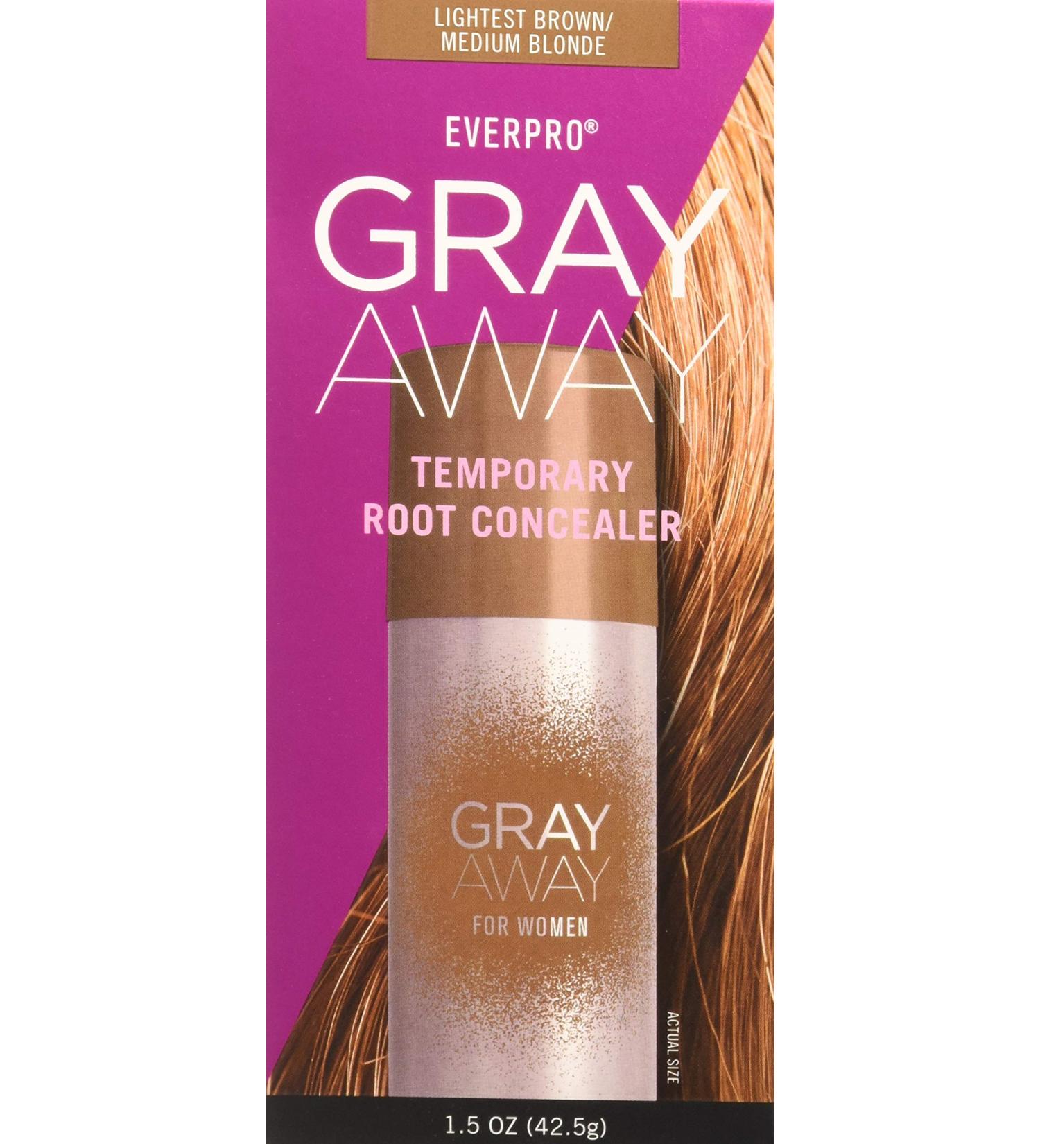 EVERPRO Gray Away Light Brown/Medium Blond - 1.5 Oz | Instant Gray Coverage Solution - Buy Online on GoSupps.com