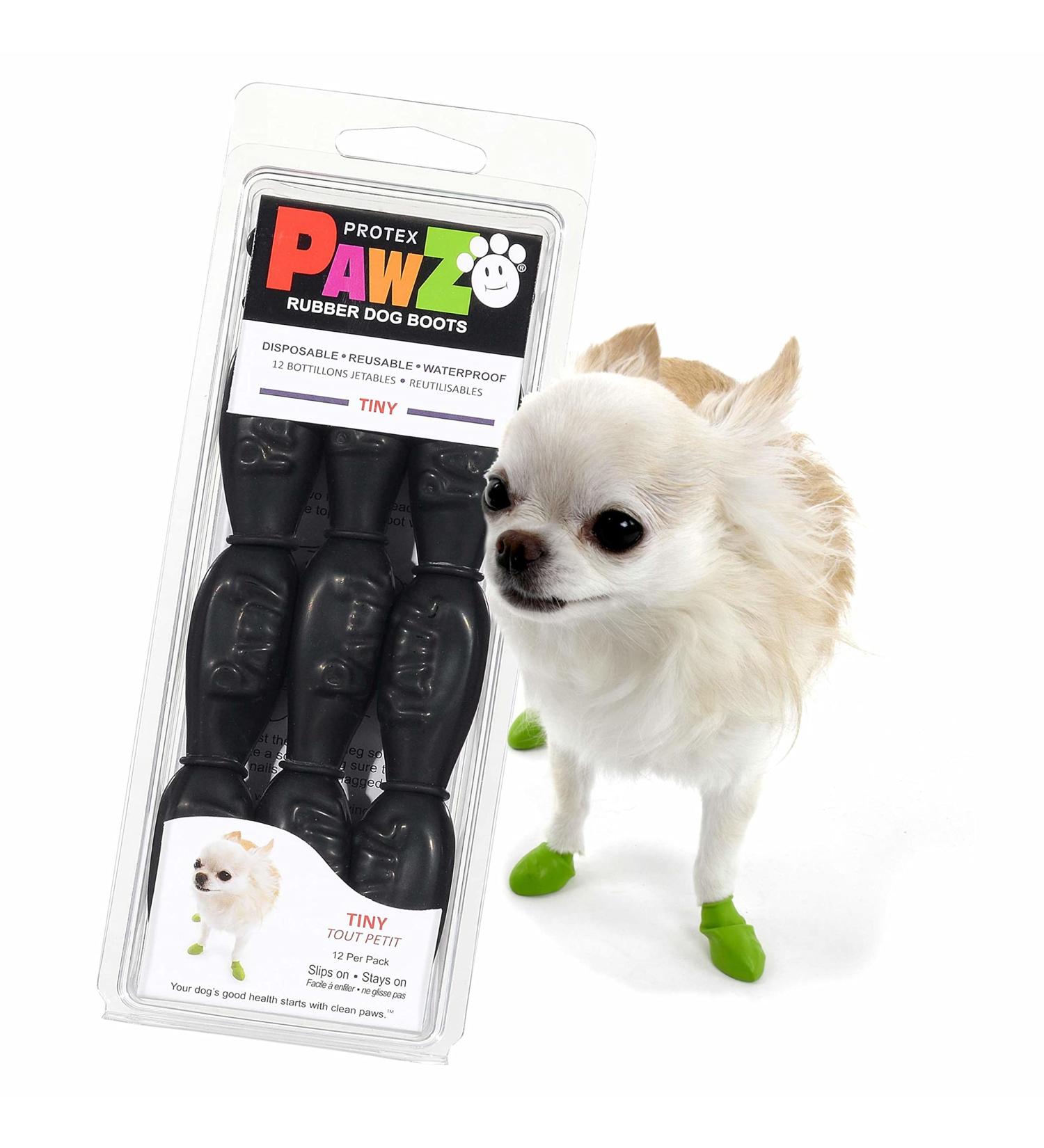 PAWZ Tiny Dog Boots - Black - Perfect Fit for Very Small Dogs | Durable & Stylish Protection - Buy Online on GoSupps.com