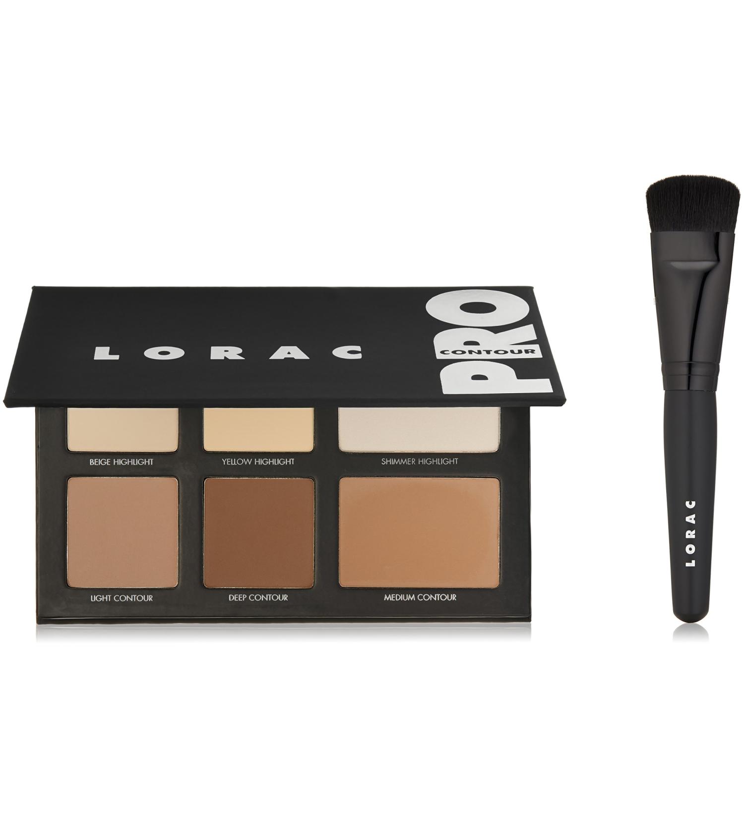 LORAC PRO Contour Palette & Brush Set | Sculpting Powders & Highlighter Kit | Compact Mirror Included - Buy Online on GoSupps.com