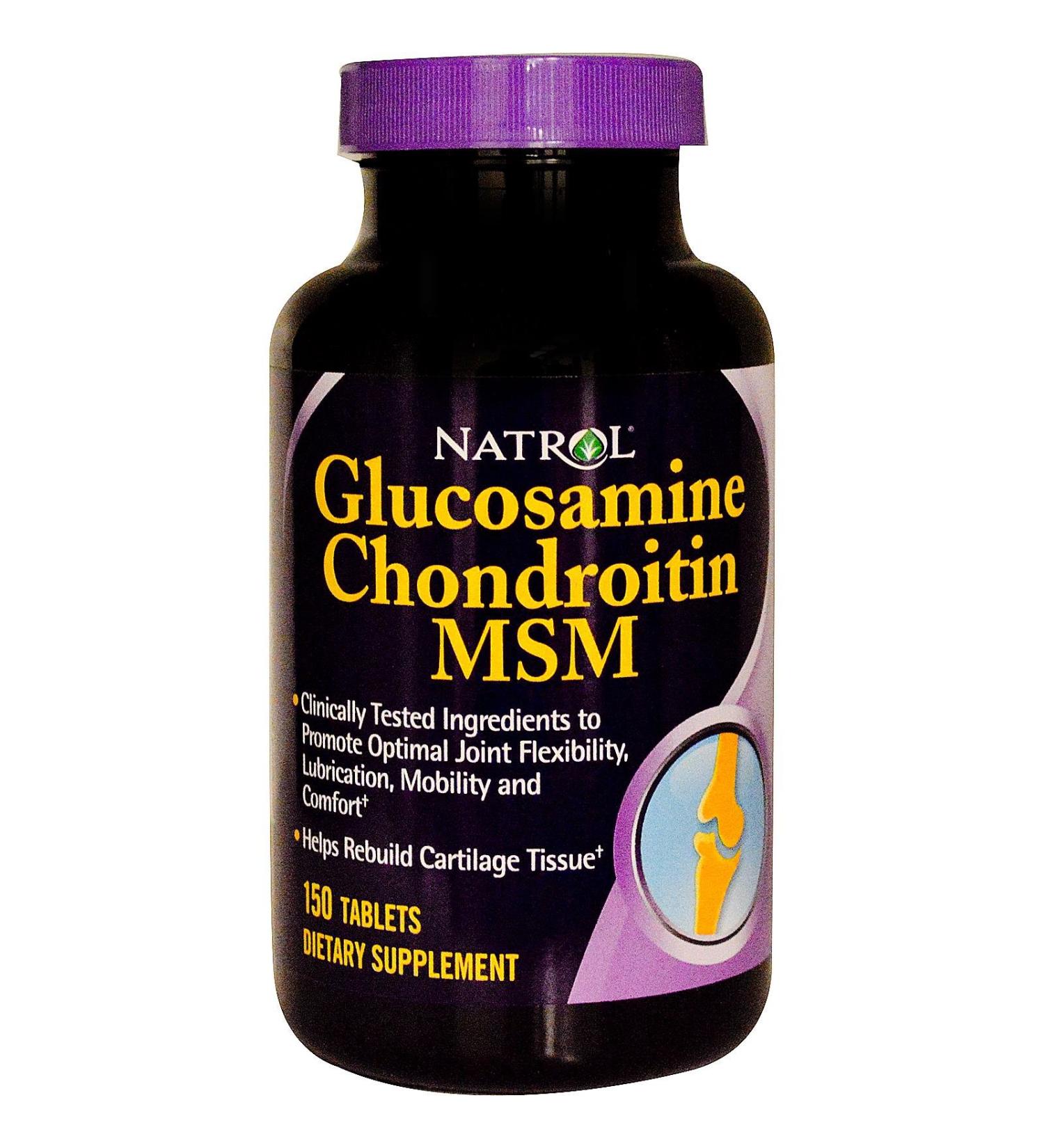 Natrol Glucosamine Chondroitin & MSM 150 Tablets