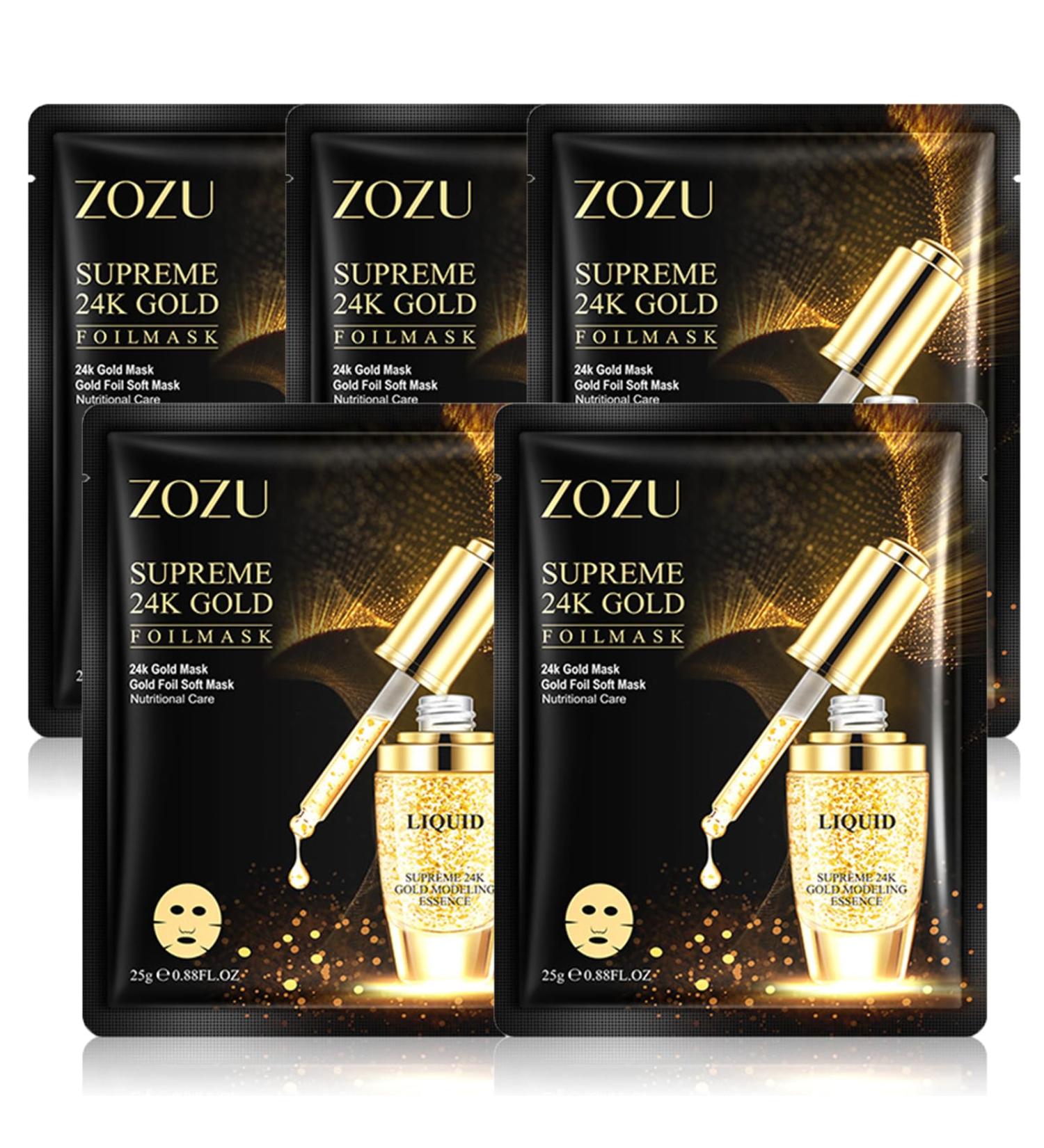 Sheet Mask - 24K Gold Face Mask Womens Gift Sets - Anti-Wrinkle Gift Sets for Teenage Girls to Improve Dull Skin - Moisturize & Sooth Skin - Smooth & Plump - Face Mask Set for All Skin Types(24K) - Buy Online on GoSupps.com