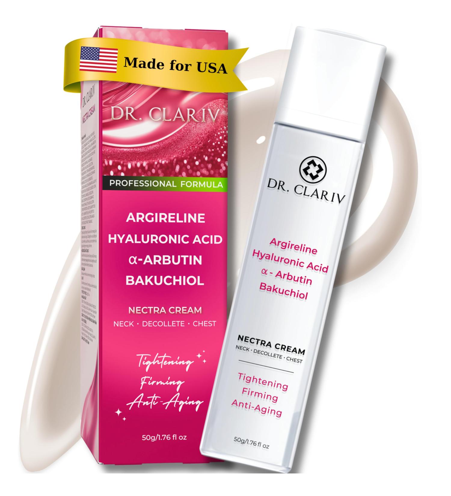Neck Tightening Cream with Argireline AH-8 Bakuchiol Hyaluronic Acid & Alpha Arbutin Firming Moisturizer for Face Neck & D collet Anti-Wrinkle Cream for Women & Men 1.76 Oz - Buy Online on GoSupps.com