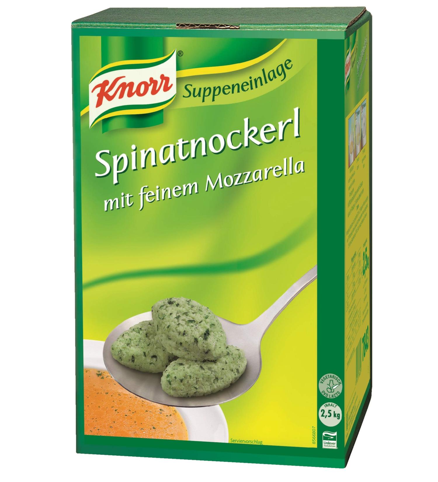 Buy Knorr Spinach Dumplings with Mozzarella - Fluffy Soup Garnish | 2.5 kg Pack - International Shipping - Buy Online on GoSupps.com