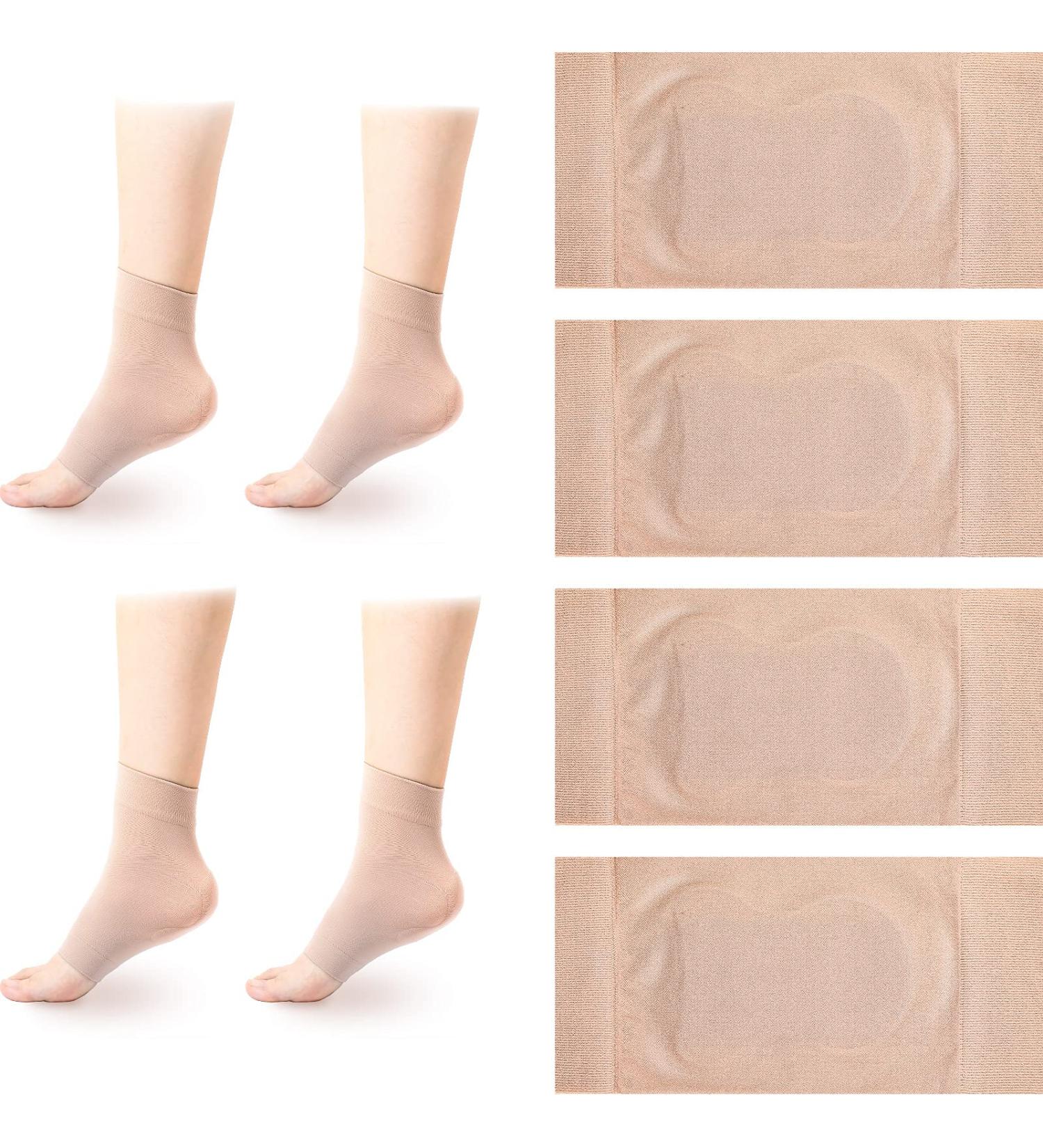 Achilles Protection Sleeves - 2 Pairs Heel Protector for Bursitis & Tendonitis Relief | Cushion & Support for Haglund's Bump - Buy Online on GoSupps.com