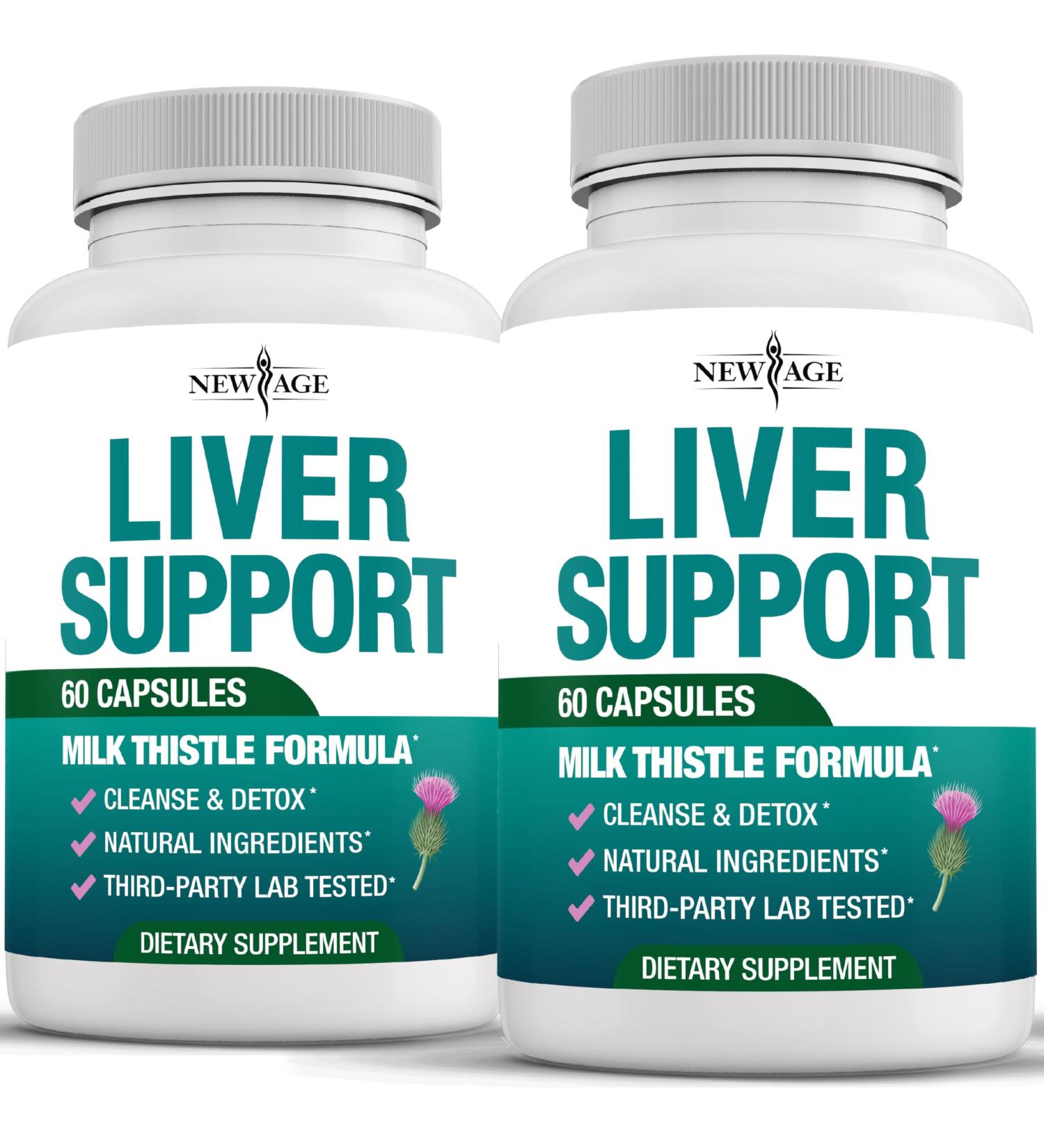 Liver Cleanse Detox & Repair - Milk Thistle Supplement - Liver Support with Choline Artichoke Extract Chicory & Dandelion Root Supplement - Milk Thistle Liver Detox & Liver Cleanse - 120 Count 120 Capsules (Pack of 2) - Buy Online on GoSupps.com