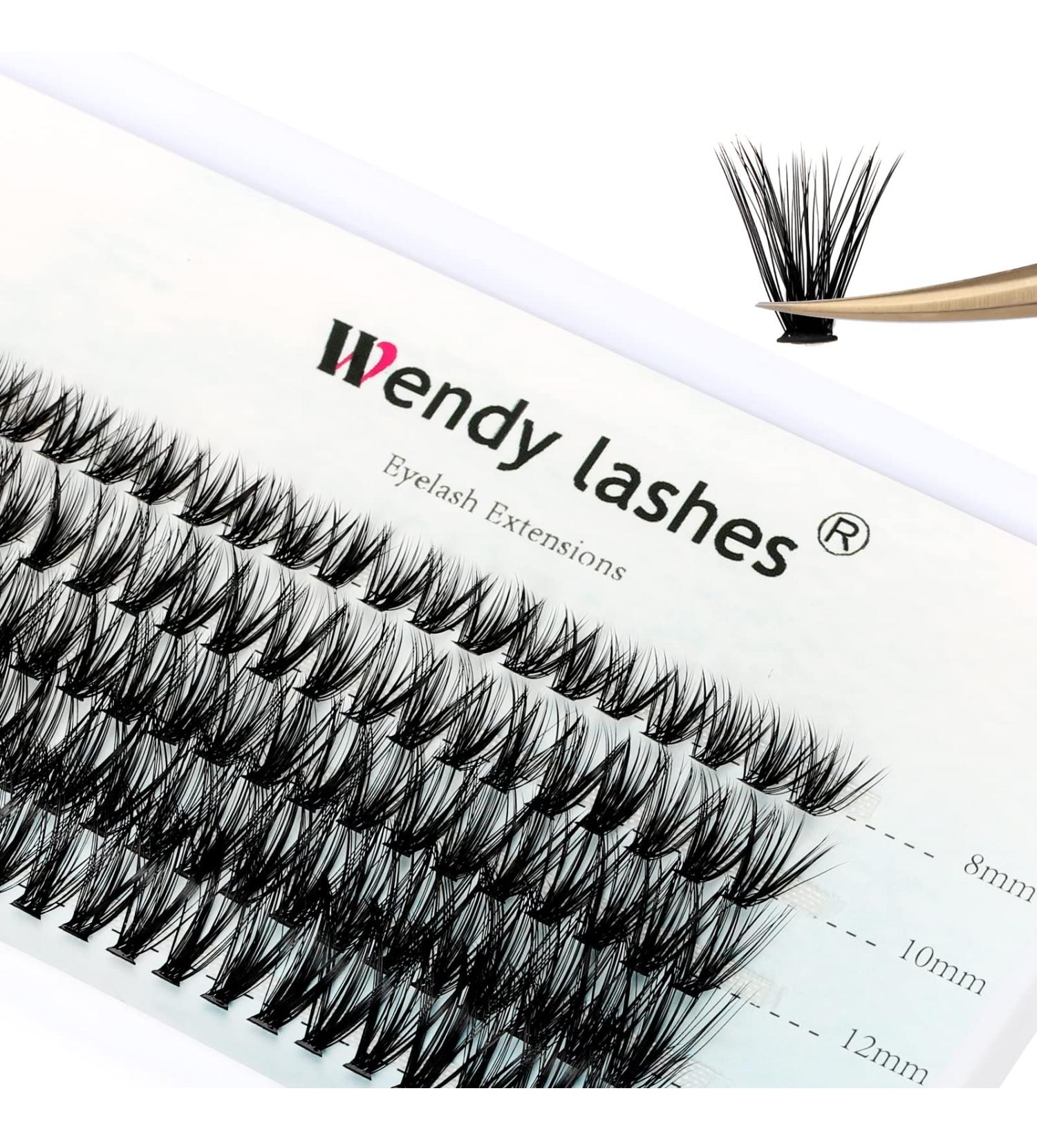 C Curl 40D 0.07mm Cluster Eyelash Extensions | Mixed 8-16mm | 40 Root Individual Clusters Lash Extensions - Buy Online on GoSupps.com
