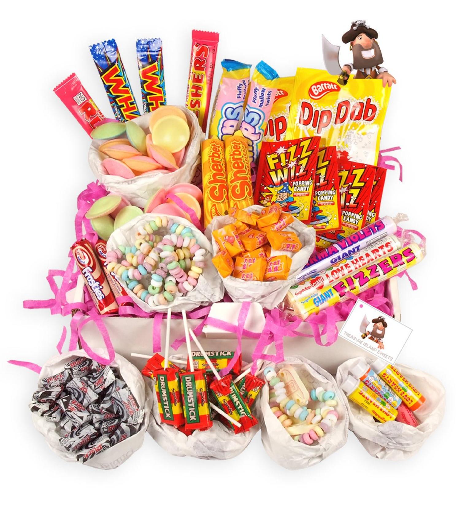 Retro Sweet Hamper - Retro Favourites Since 2003 A Red Keepsake Box Filled With Old School Sweets & Treats - Buy Online on GoSupps.com