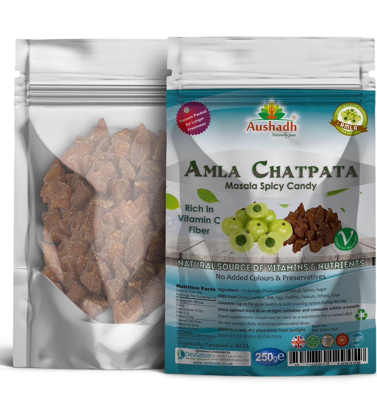 Aushadh Amla Chatpata Candy 250 g Natural - Buy Online on GoSupps.com
