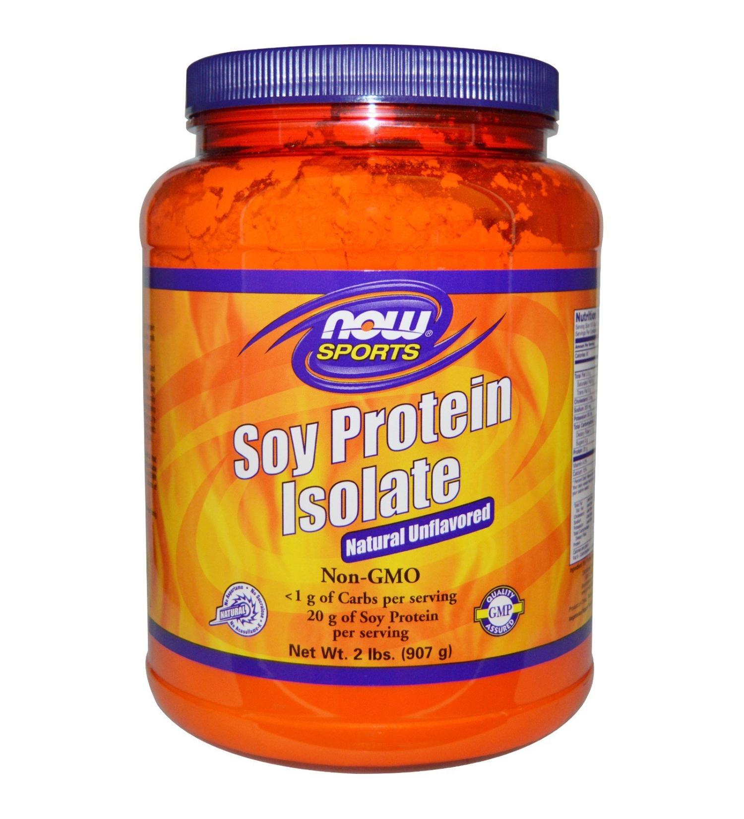 Now Foods Soy Protein Isolate Non-GMO Unflavored - 2 lbs. 2 Pack