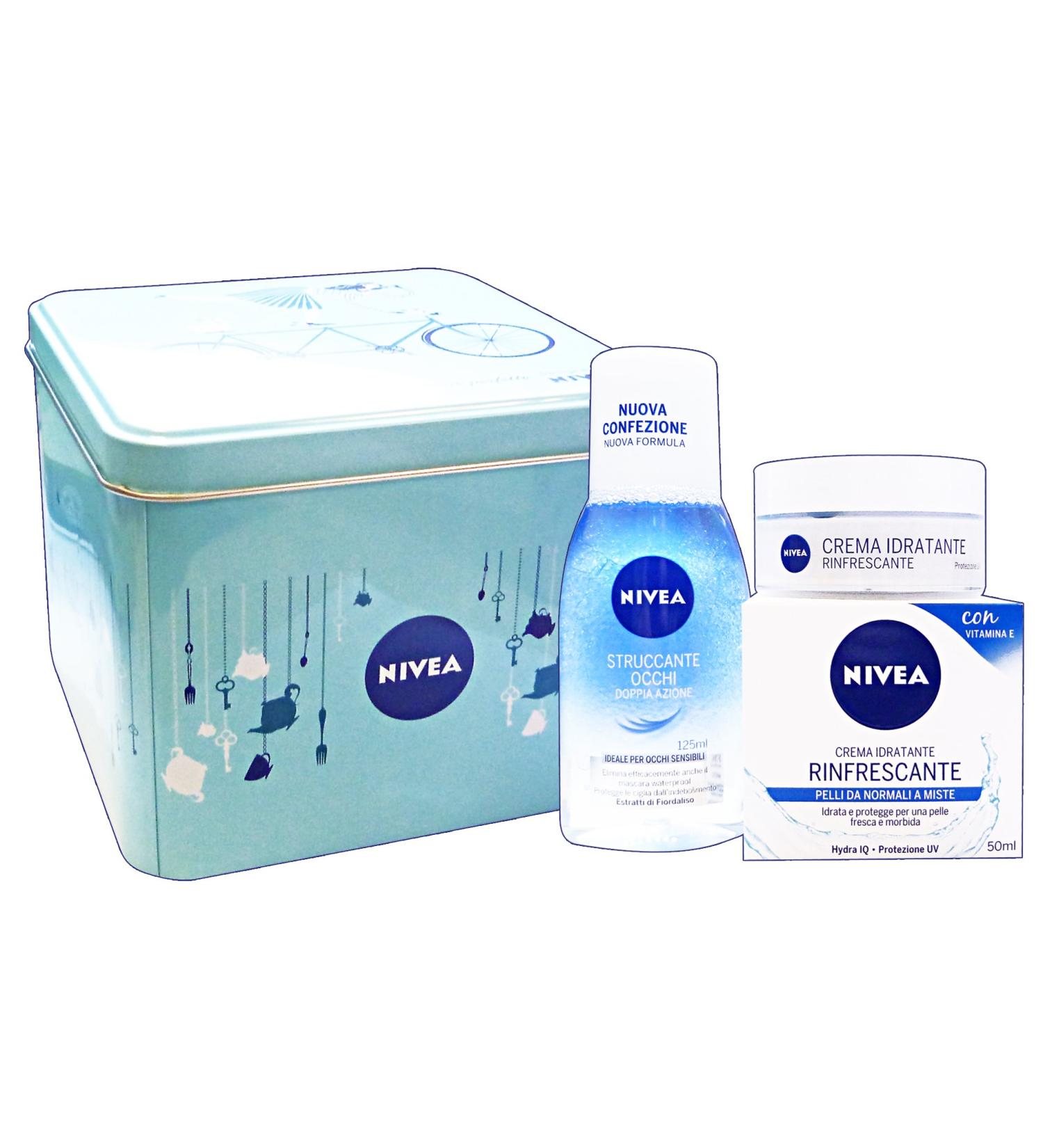 NIVEA Essentiel Visage Refreshing Gifts Invigorating Cream Biphasic Cleanser + + Can