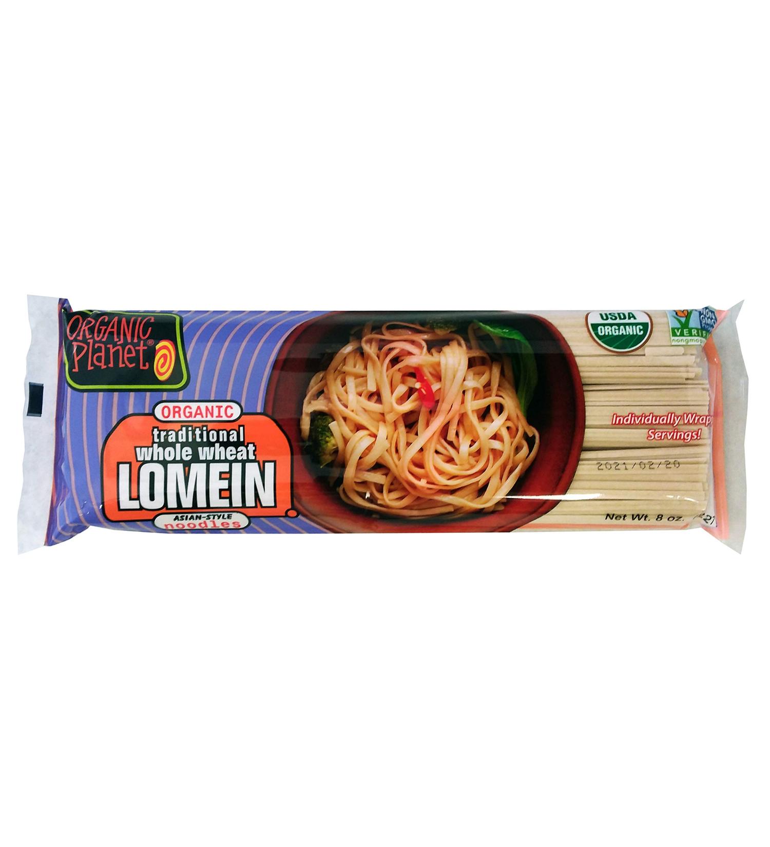 Organic Planet Organic Traditional Lomein Noodles  8-Ounce (Pack of 12) - Buy Online on GoSupps.com