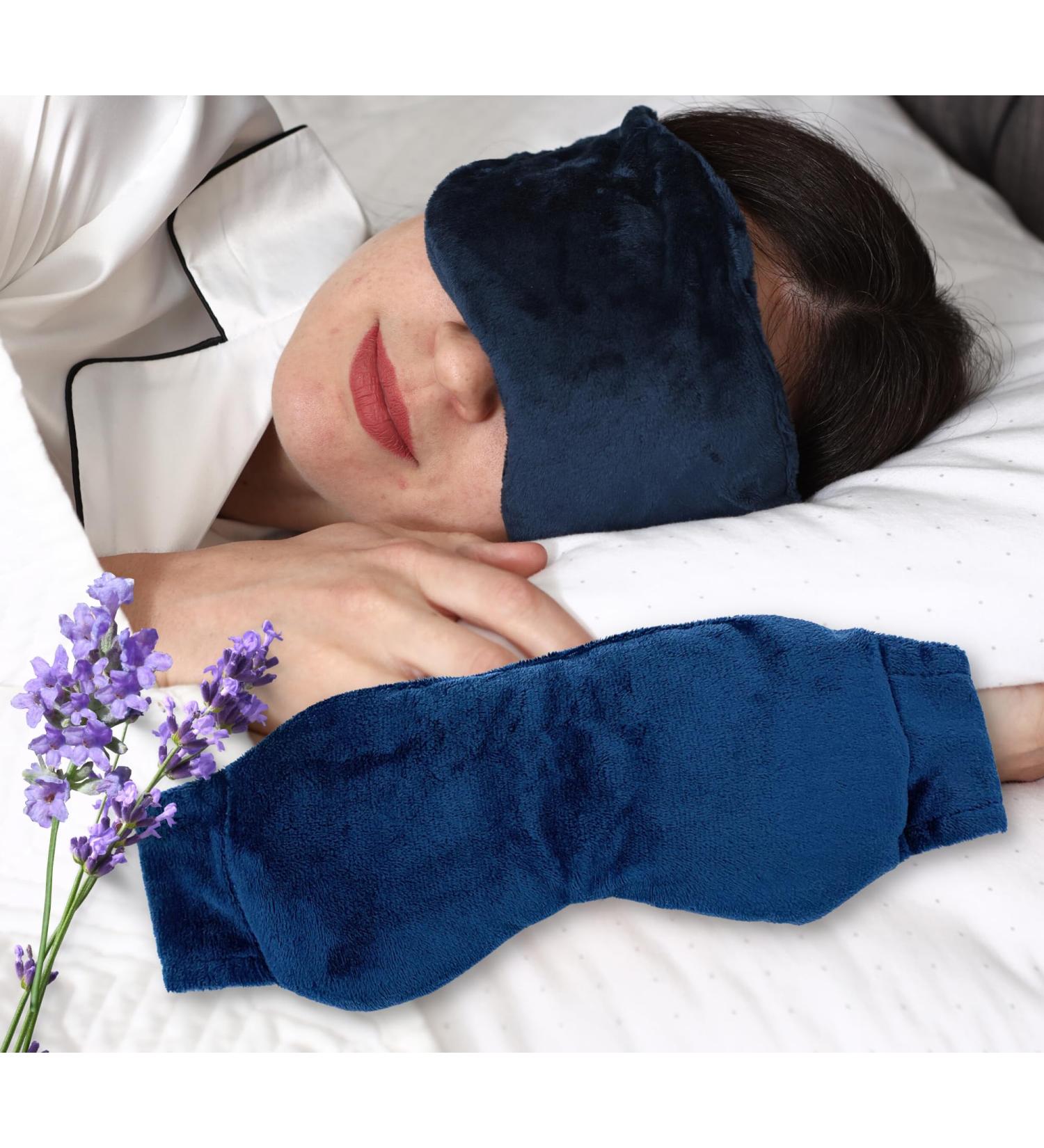Solayman's Lavender Flaxseed Warm Eye Compress - Microwavable Mask for Dry Eyes, Headache & Migraine Relief - Aromatherapy Gift for Relaxation - Buy Online on GoSupps.com