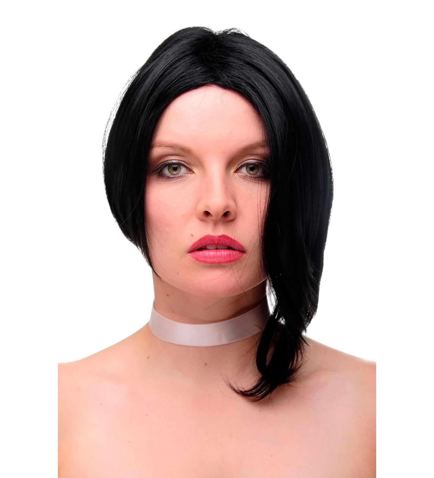 Shop WIG ME UP Women's Short Bob Wig - Boldly Parted Asymmetrical Black GF-W2202-1 | International Shipping Available - Buy Online on GoSupps.com