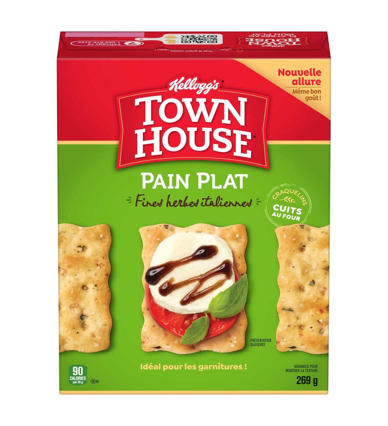 Town House* Flatbread Italian Herb Crackers 269g - Buy Online on GoSupps.com