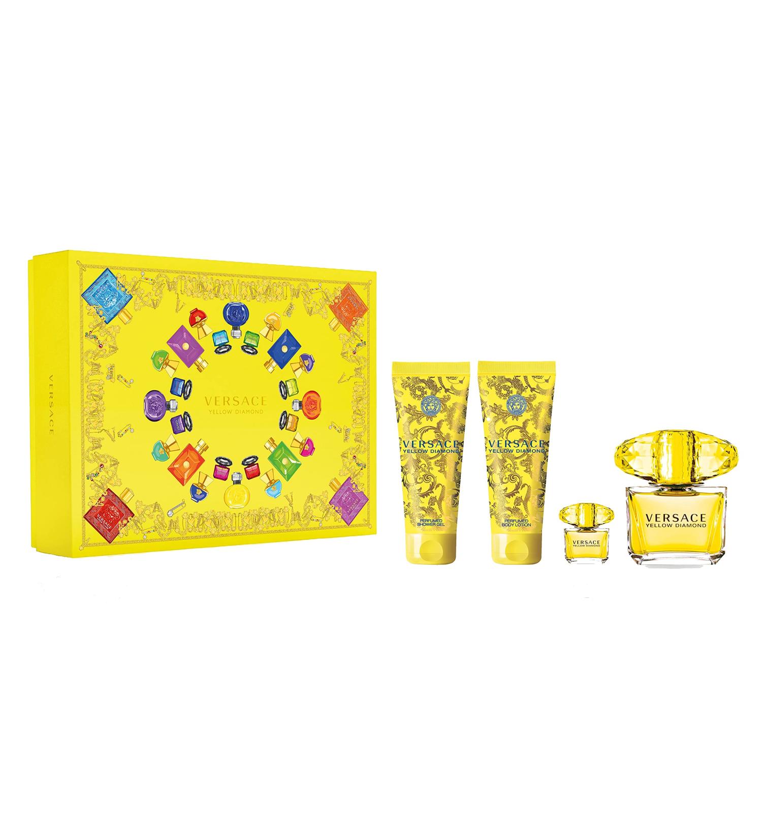 Versace EDT Yellow Diamond 4PCS Gift Set