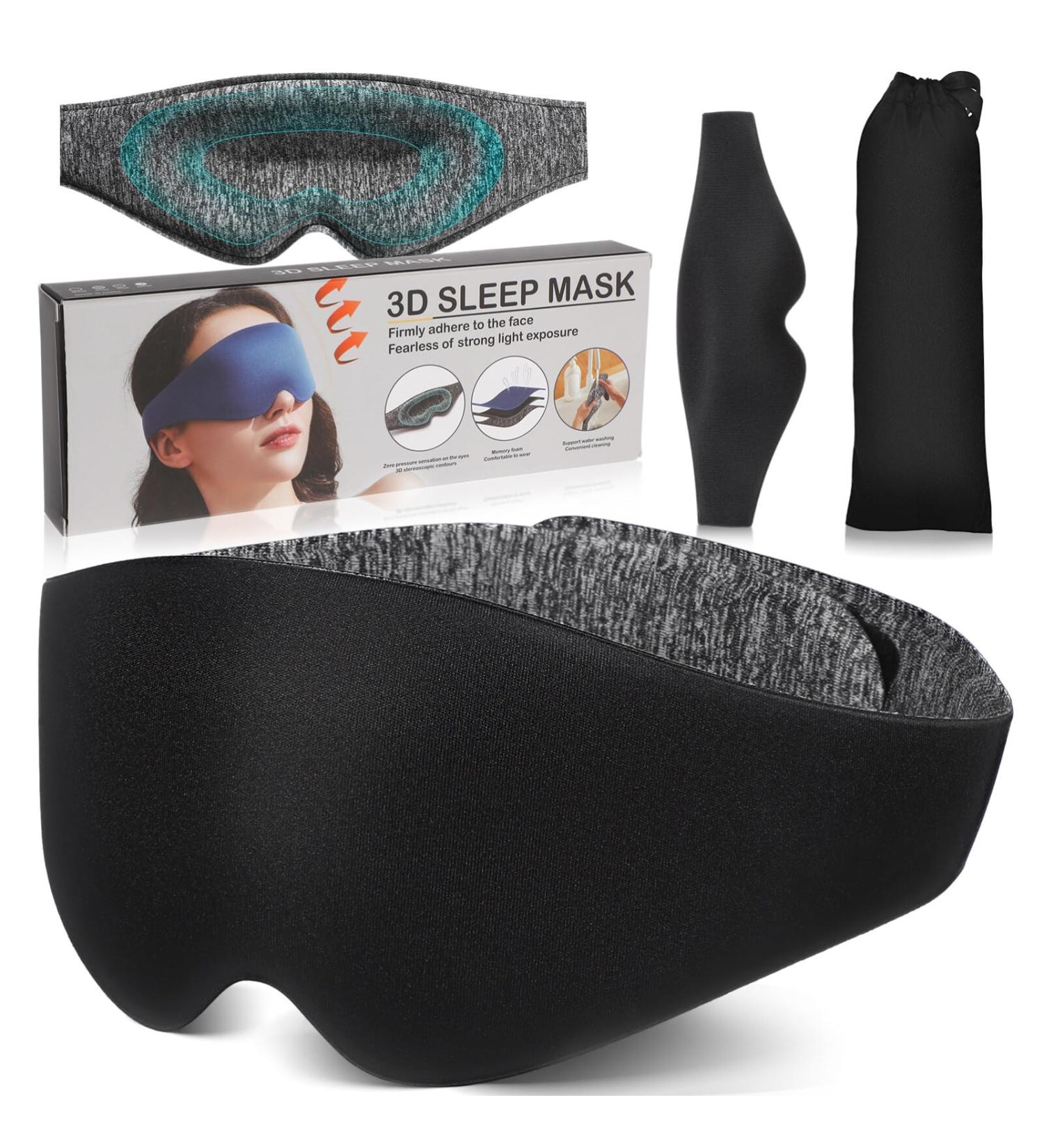 Buy Healvian Sleep Eye Mask - Ultimate Light Blocking Eye Mask for Restful Sleep | International Shipping Available - Buy Online on GoSupps.com
