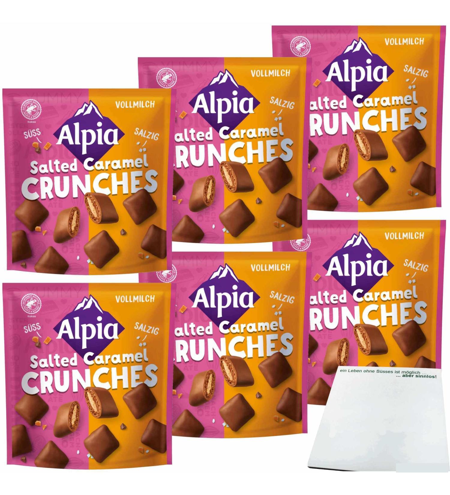 usy Alpia Salted Caramel Crunches Set of 6 bags of 140 g + block usy - Buy Online on GoSupps.com