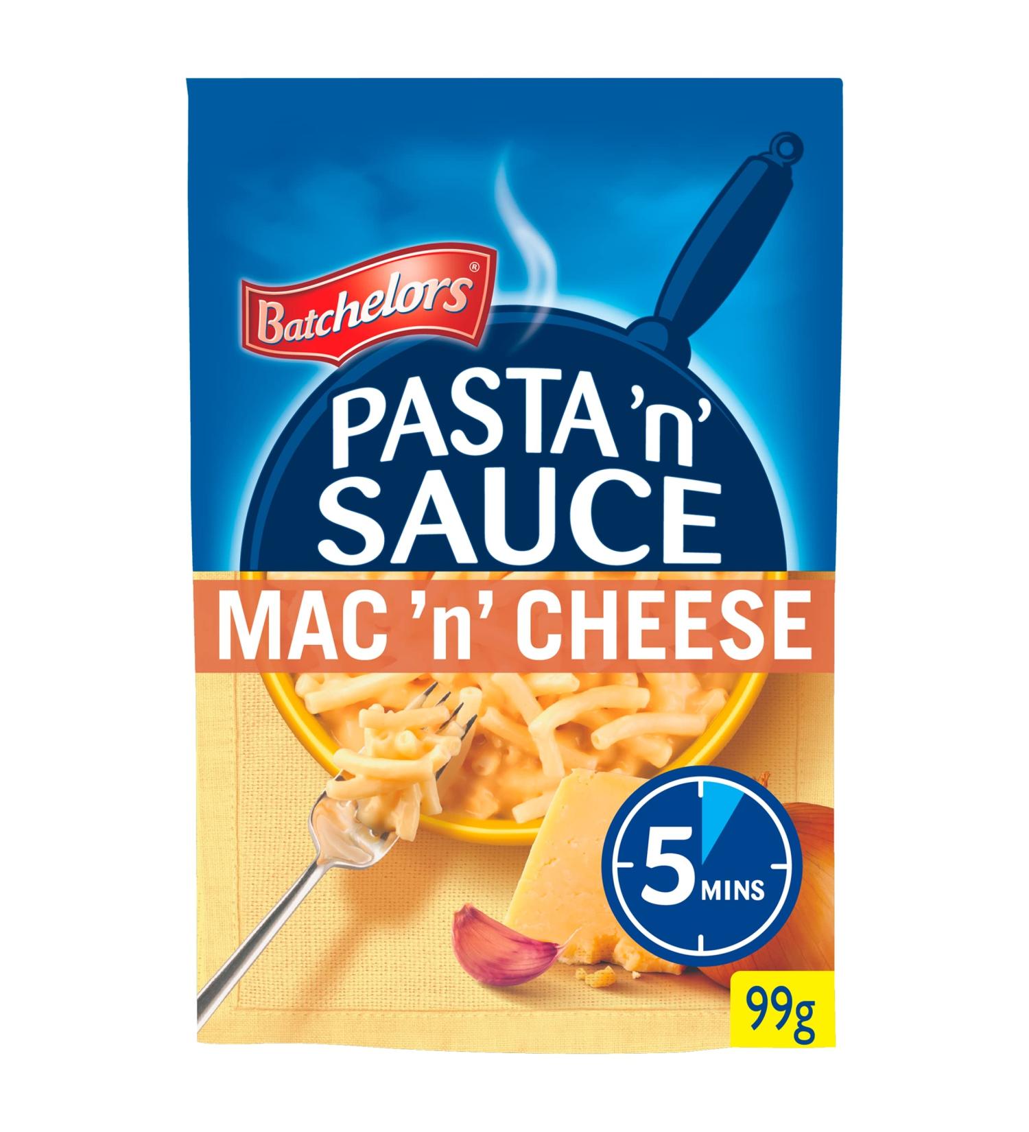 Batchelors Pasta 'n' Sauce Mac 'n' Cheese Flavour Instant Snack 99 g Packet (Pack of 1) Cheese Macaroni 99g