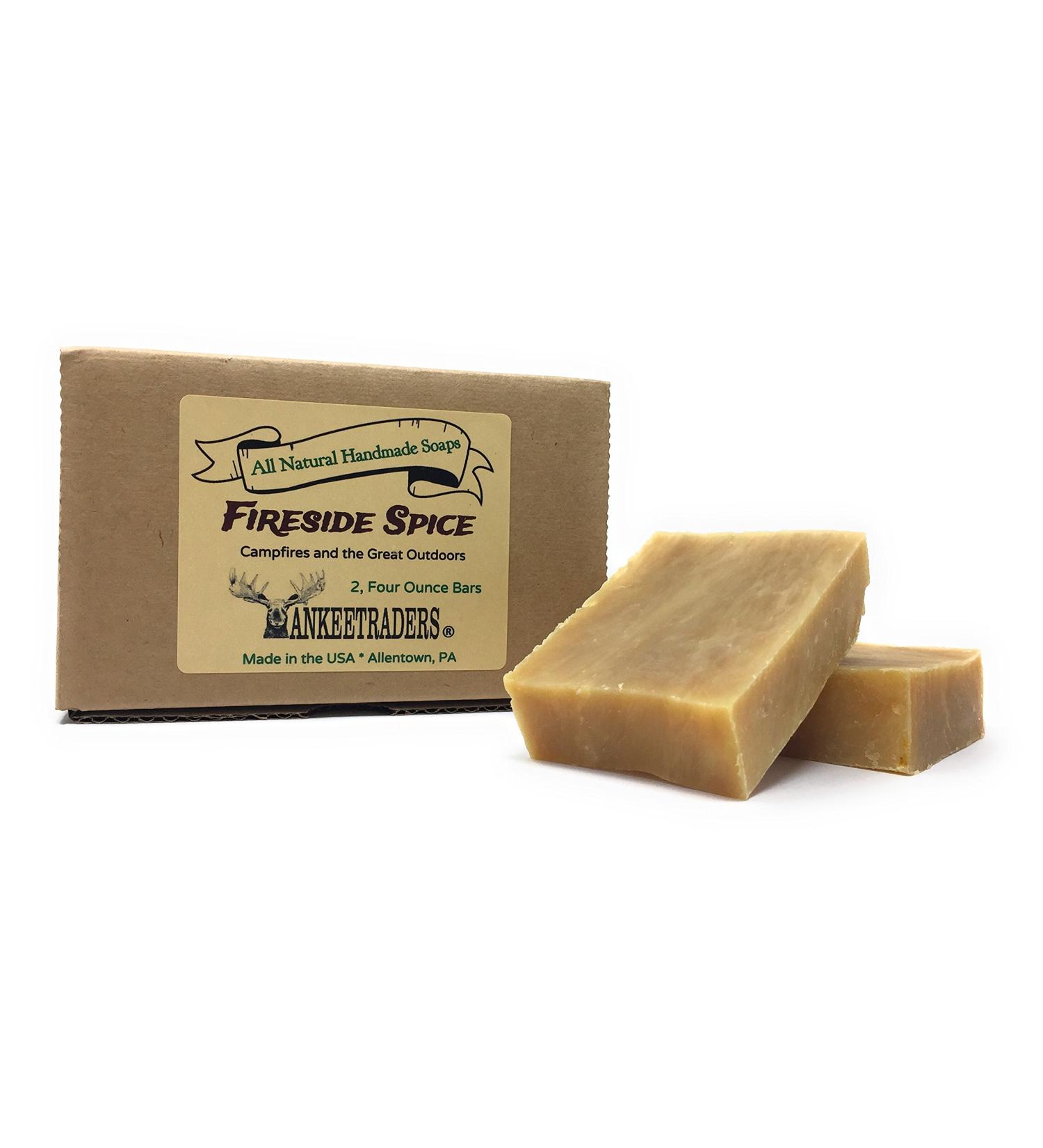 Fireside Spice Soap - All Natural Handmade Goat Milk Soap for Men / 2 4 Oz Bars