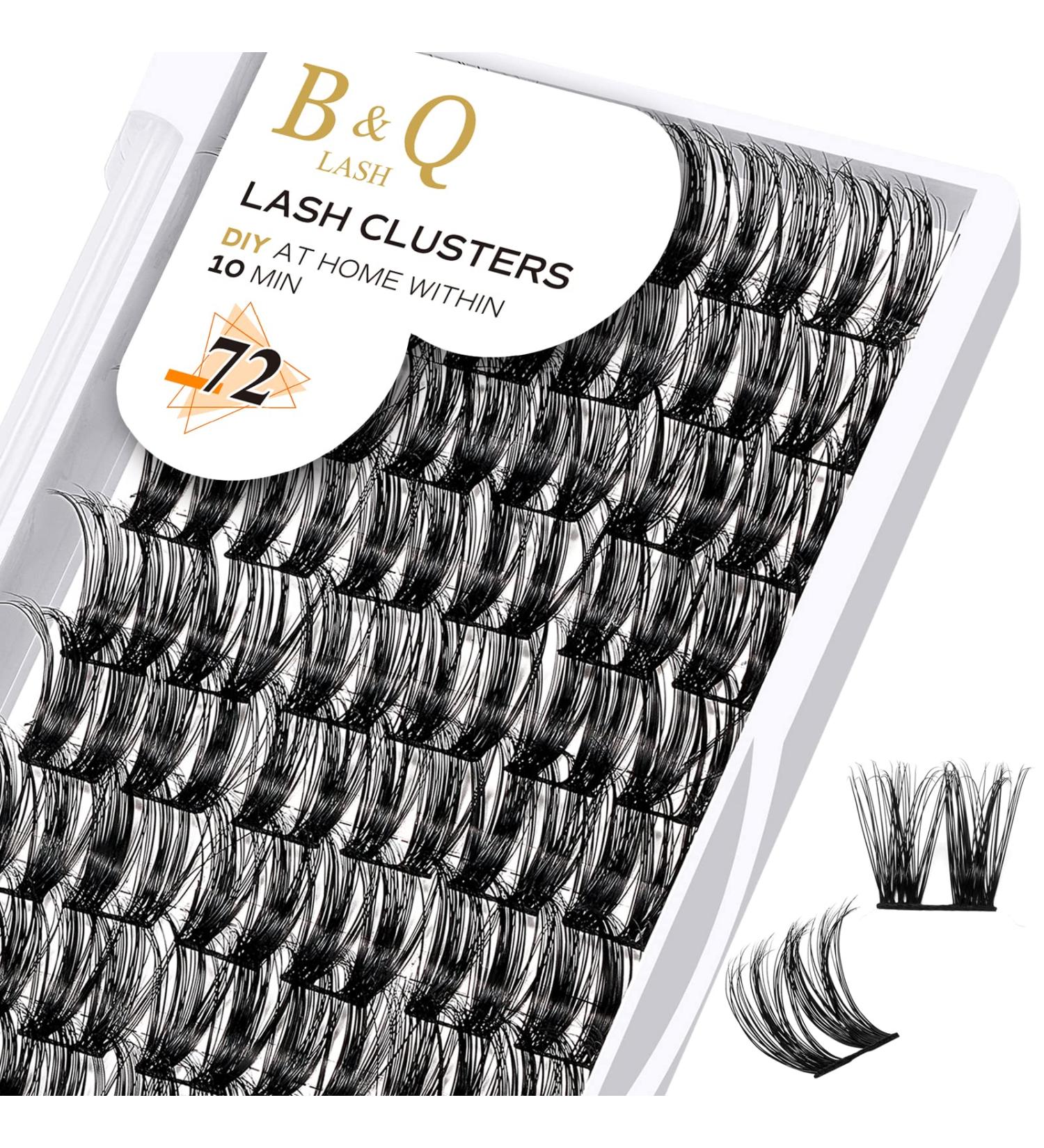 D-14mm B 12 Cluster Lashes | 72 Clusters | DIY Volume Eyelash Extensions - Buy Online on GoSupps.com