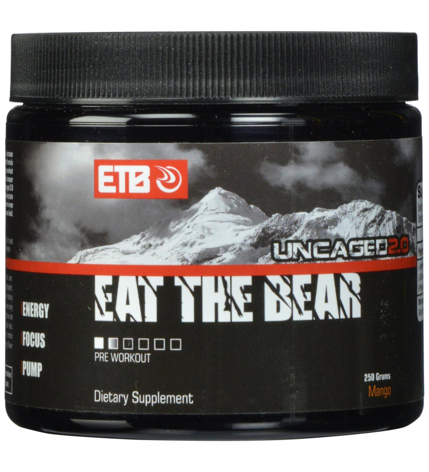 ETB Eat The Bear Uncaged 2.0 Supplement - Mango Flavor 250g | International Shipping Available - Buy Online on GoSupps.com