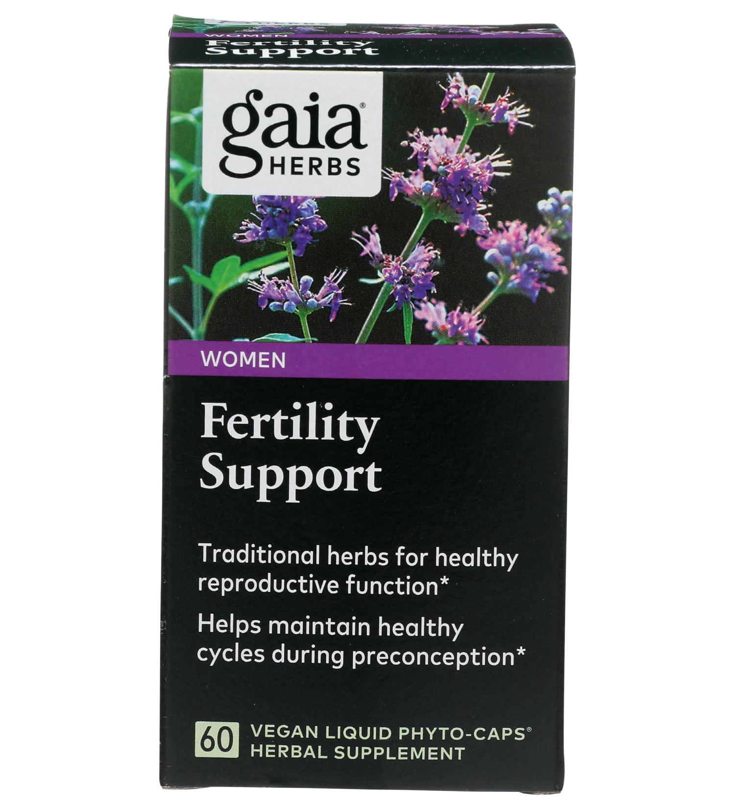 Gaia Herbs Fertility Support for Women - 60 Vegan Liquid Phyto-Caps - Buy Online on GoSupps.com