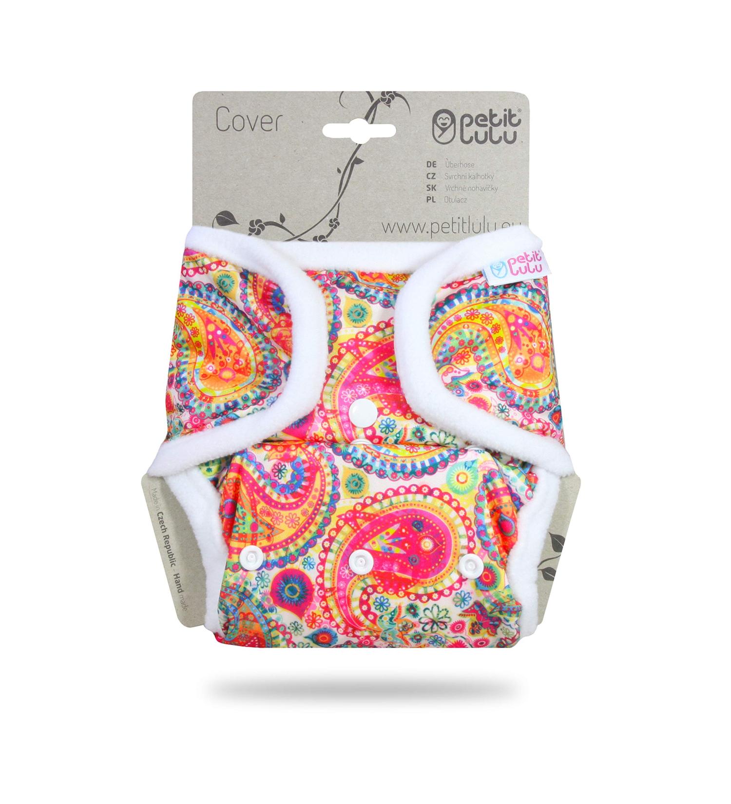 Petit Lulu One Size Cloth Nappy Wrap - Colourful Orient | Snap Closure | Washable Diaper Cover | Made in Europe - Buy Online on GoSupps.com