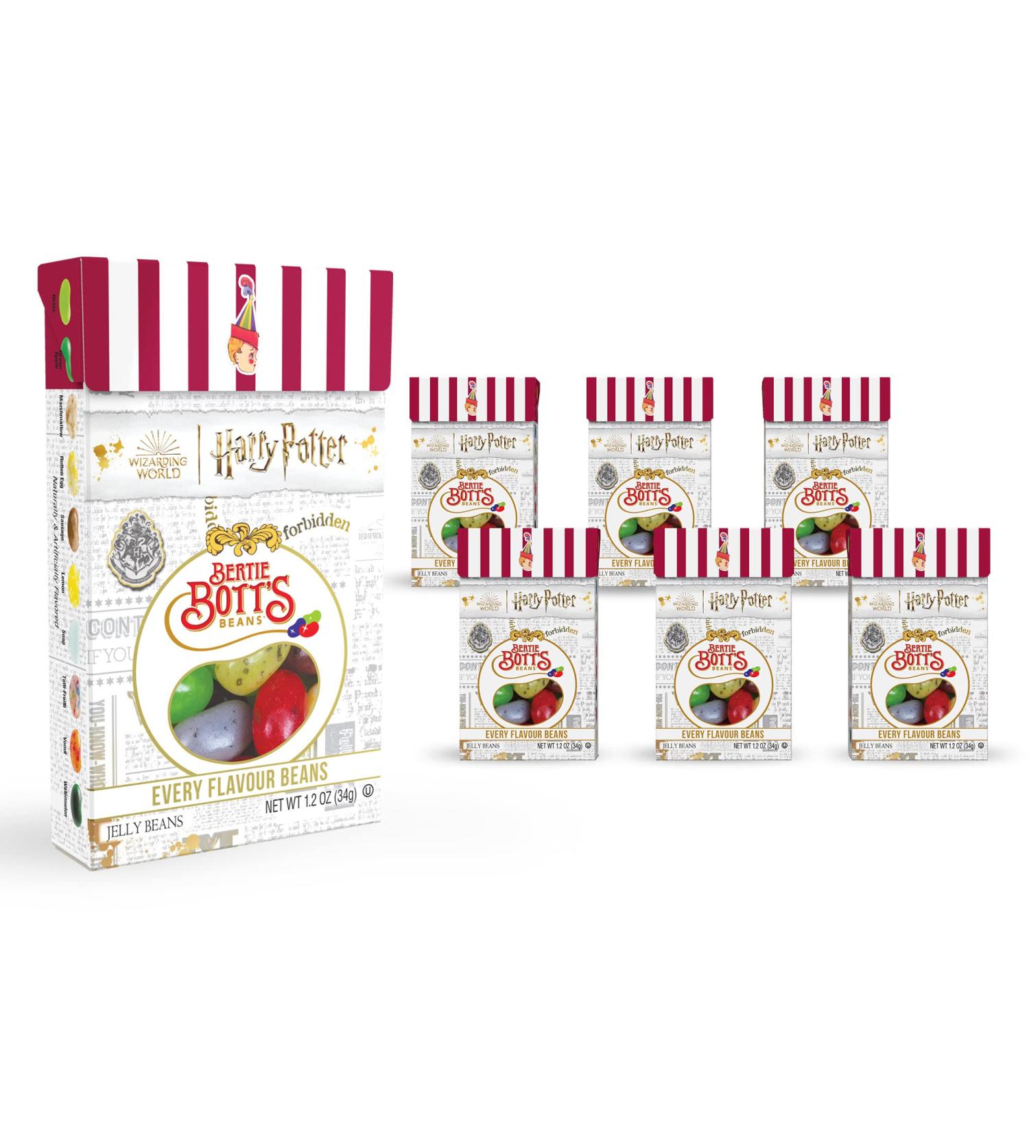 Harry Potter Bertie Bott's Every Flavour Beans - 1.2 oz Box | Assorted 6 Pack - International Shipping Available - Buy Online on GoSupps.com