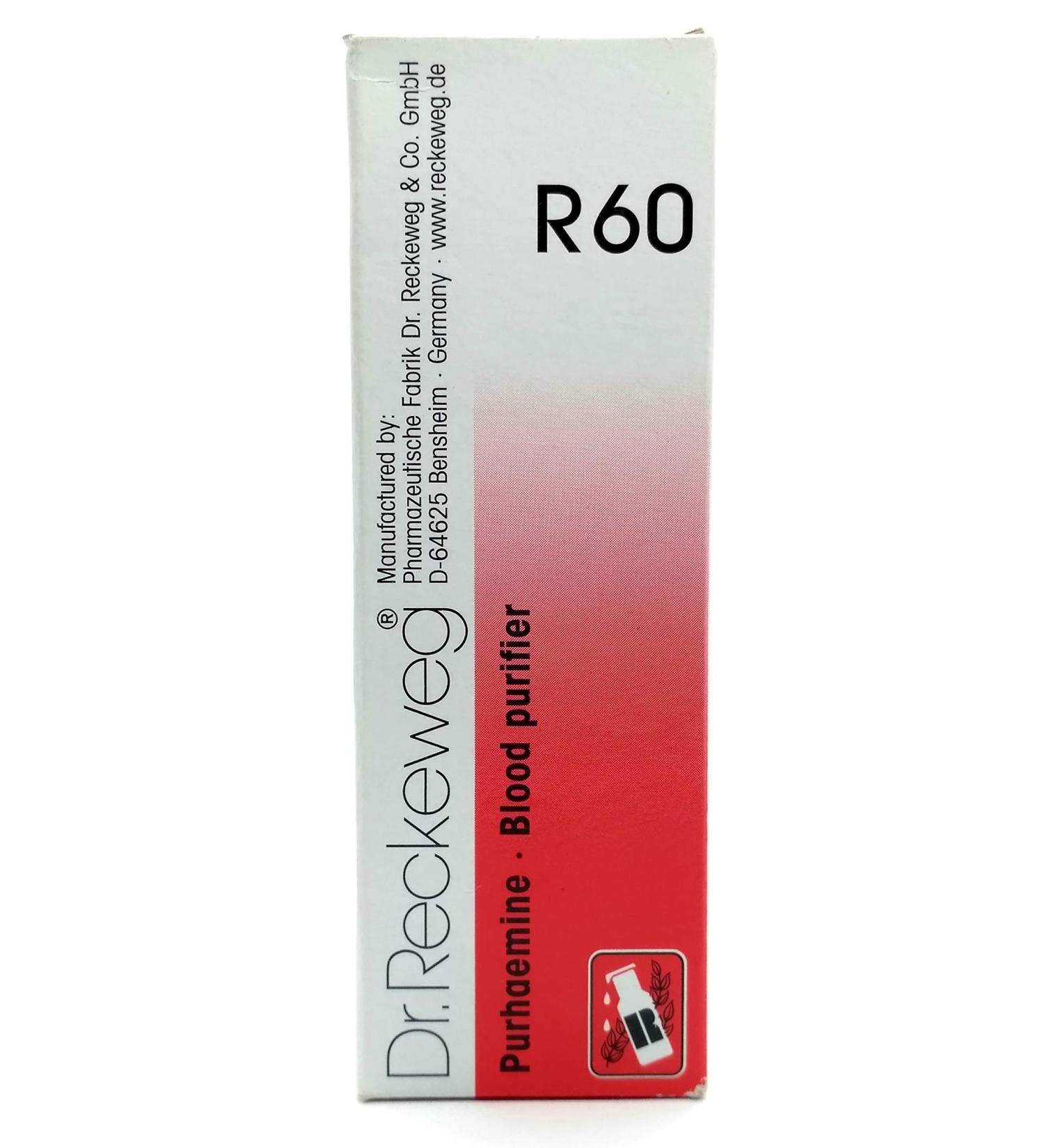 Dr.Reckeweg Germany R60 - Blood purifier (22 ml) - Buy Online on GoSupps.com