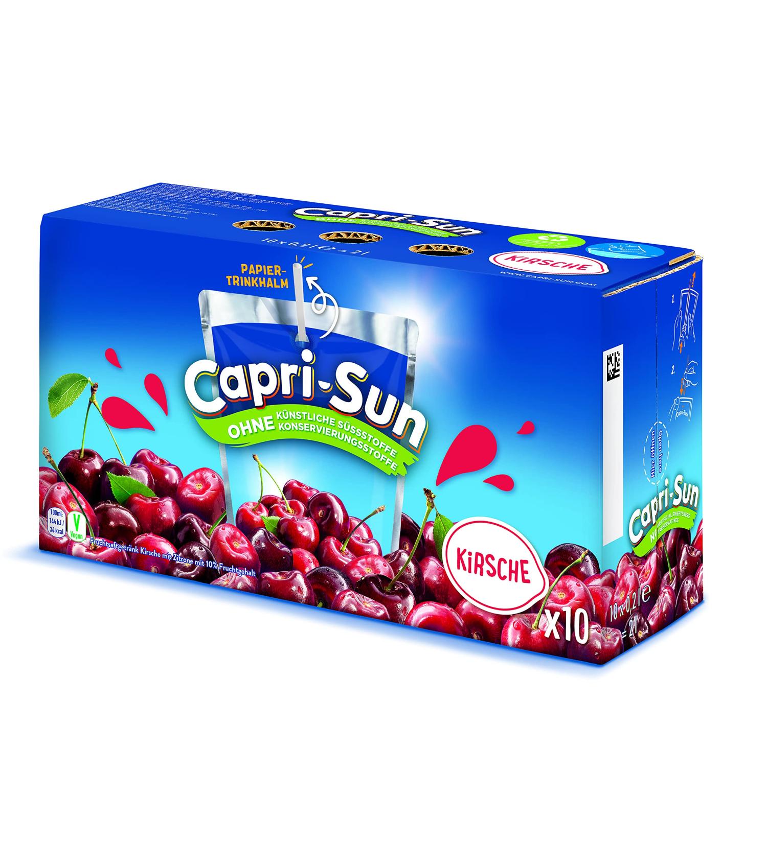 Capri de soleil Capri de soleil Cherry 10 Box Pack of 4 (4 x 200 ml) - Buy Online on GoSupps.com