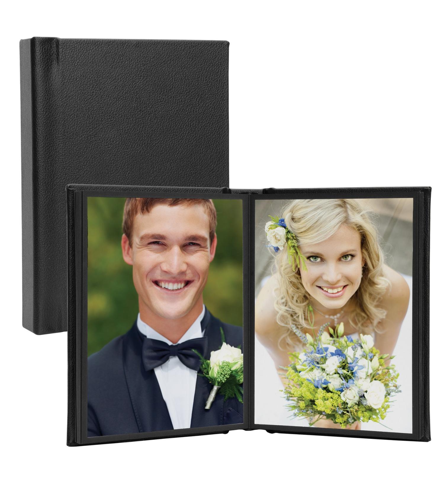 5" x 7" Black Leather Self-Stick Photo Album - Buy Online on GoSupps.com