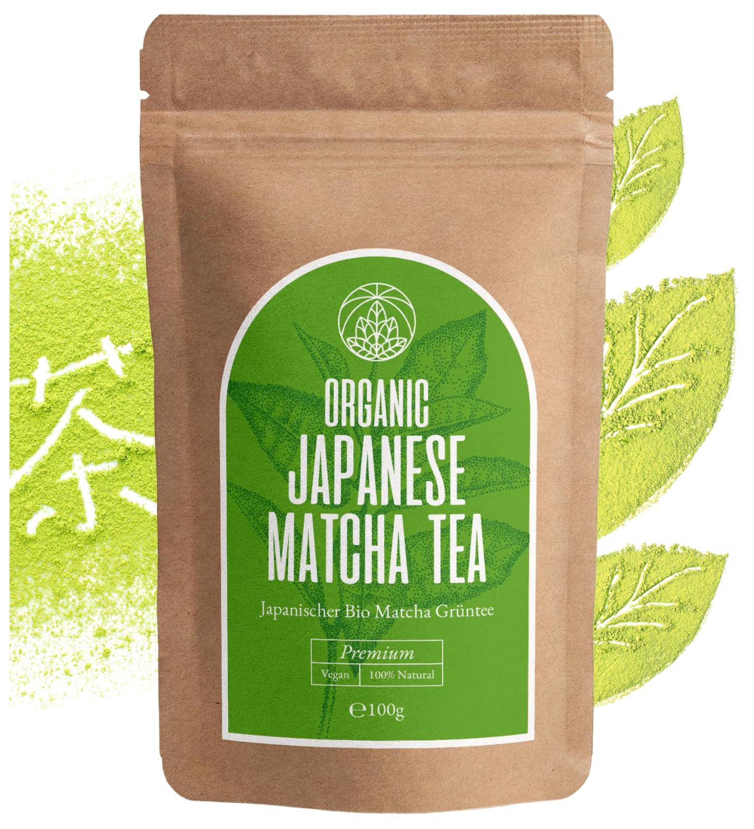 Monte Nativo Organic Matcha Powder (100g) - Premium Grade Japanese Matcha Tea for Latte and Green Tea - Macha - Buy Online on GoSupps.com