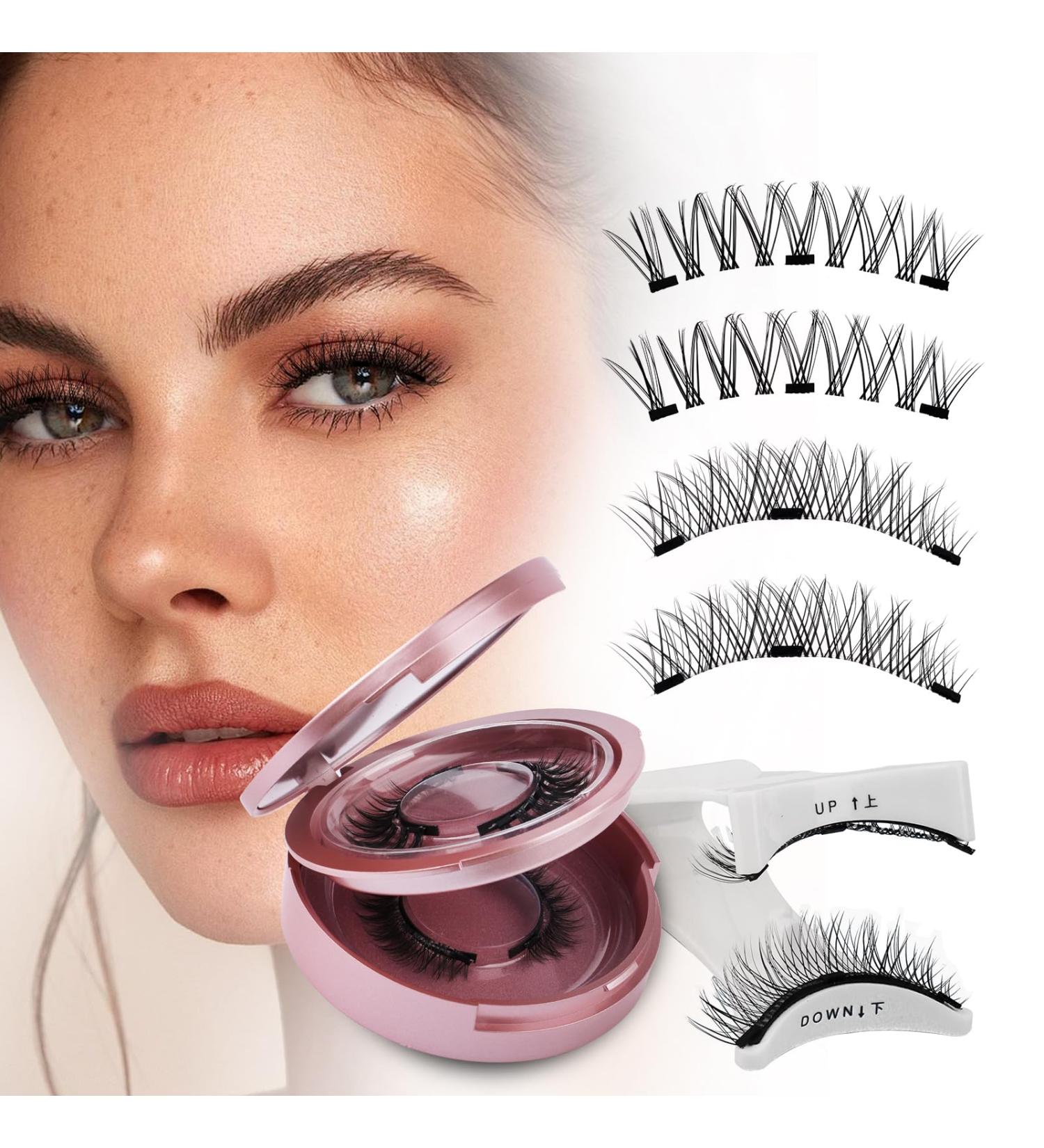 Magnetic Lashes 2 Pairs Reusable Magnetic Eyelashes with Applicator No Glue Magnetic Eye lashes Natural Look without Eyeliner Magnetic Lashes Kit(magnetic lashes-Y1+Y3) CX-Y1+Y3 - Buy Online on GoSupps.com