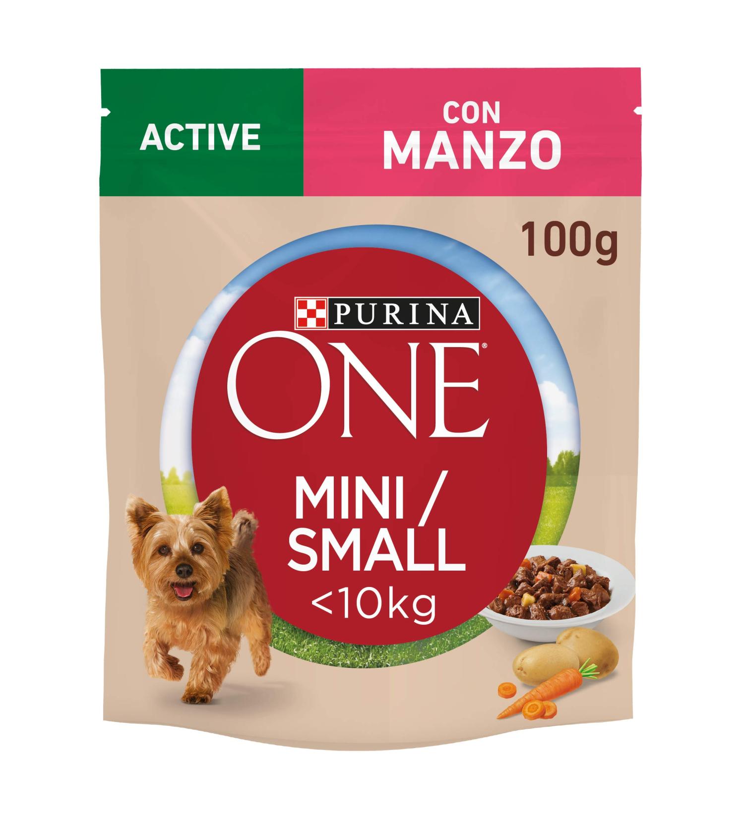 Purina One Mini 10 kg Active Food for Small Dogs Sause Balls 20 sachets of 100 g - Buy Online on GoSupps.com