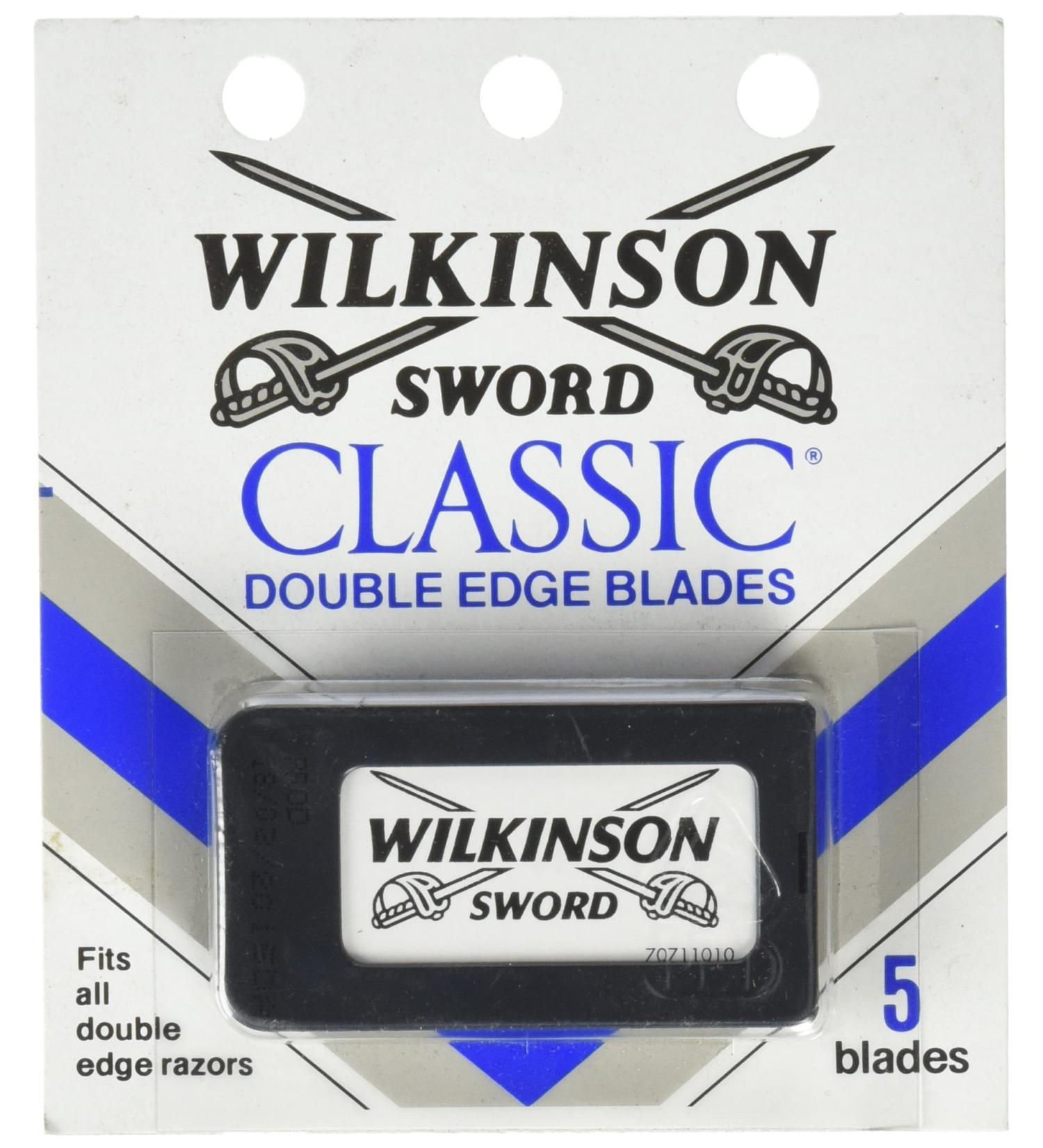 Schick Wilkinson Sword Double Edge Razor Blade Refills for Men 5 Count