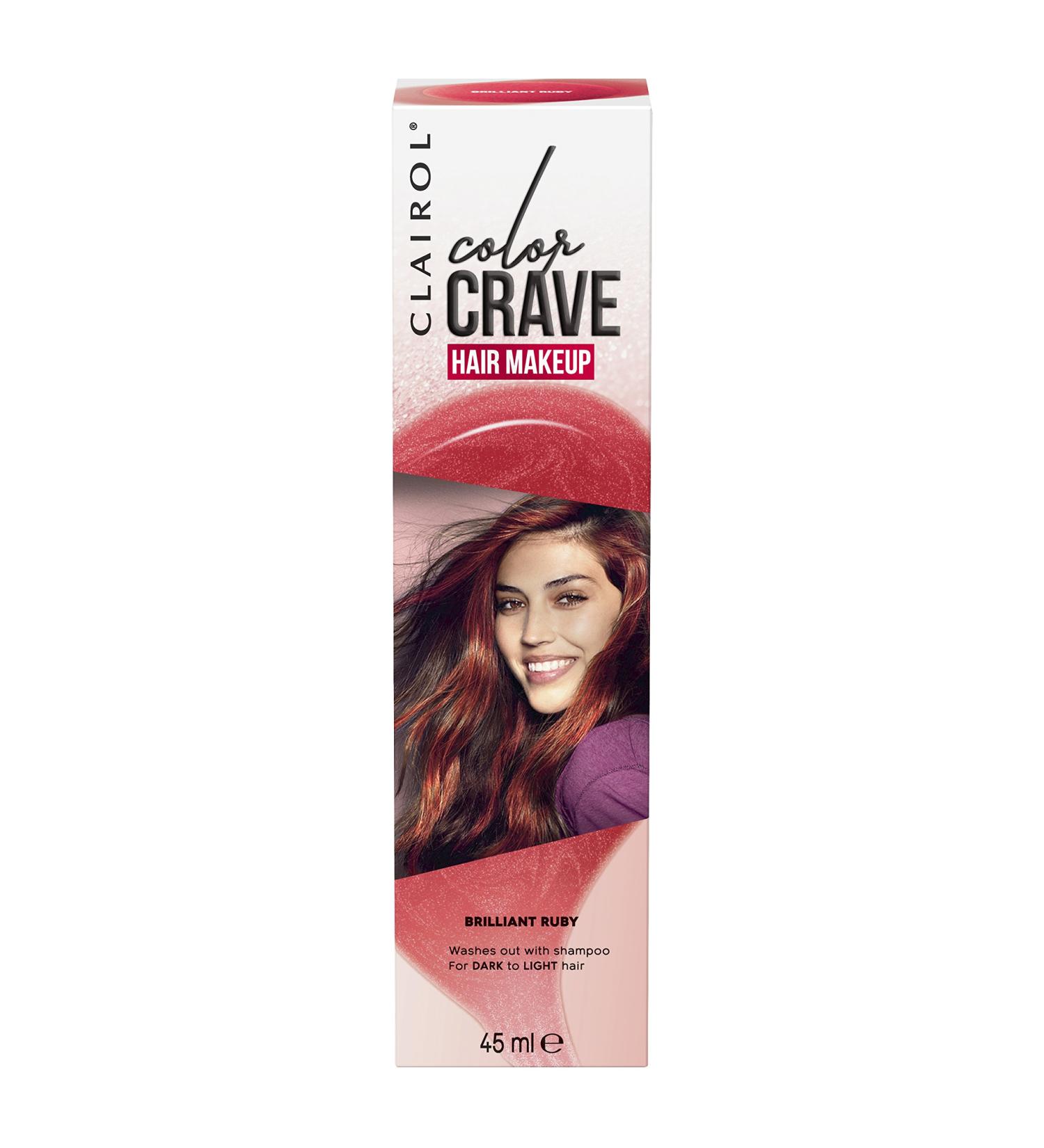 HFC Prestige Products Ltd Clairol Colour Crave NonPermanent Hair Makeup Ruby 45 ml robijnrood - Buy Online on GoSupps.com